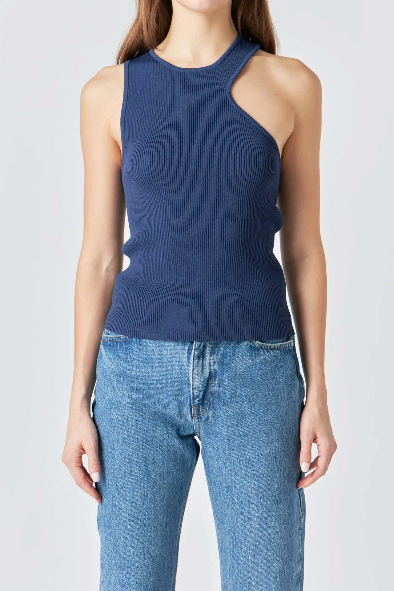 Cutout Knit Top