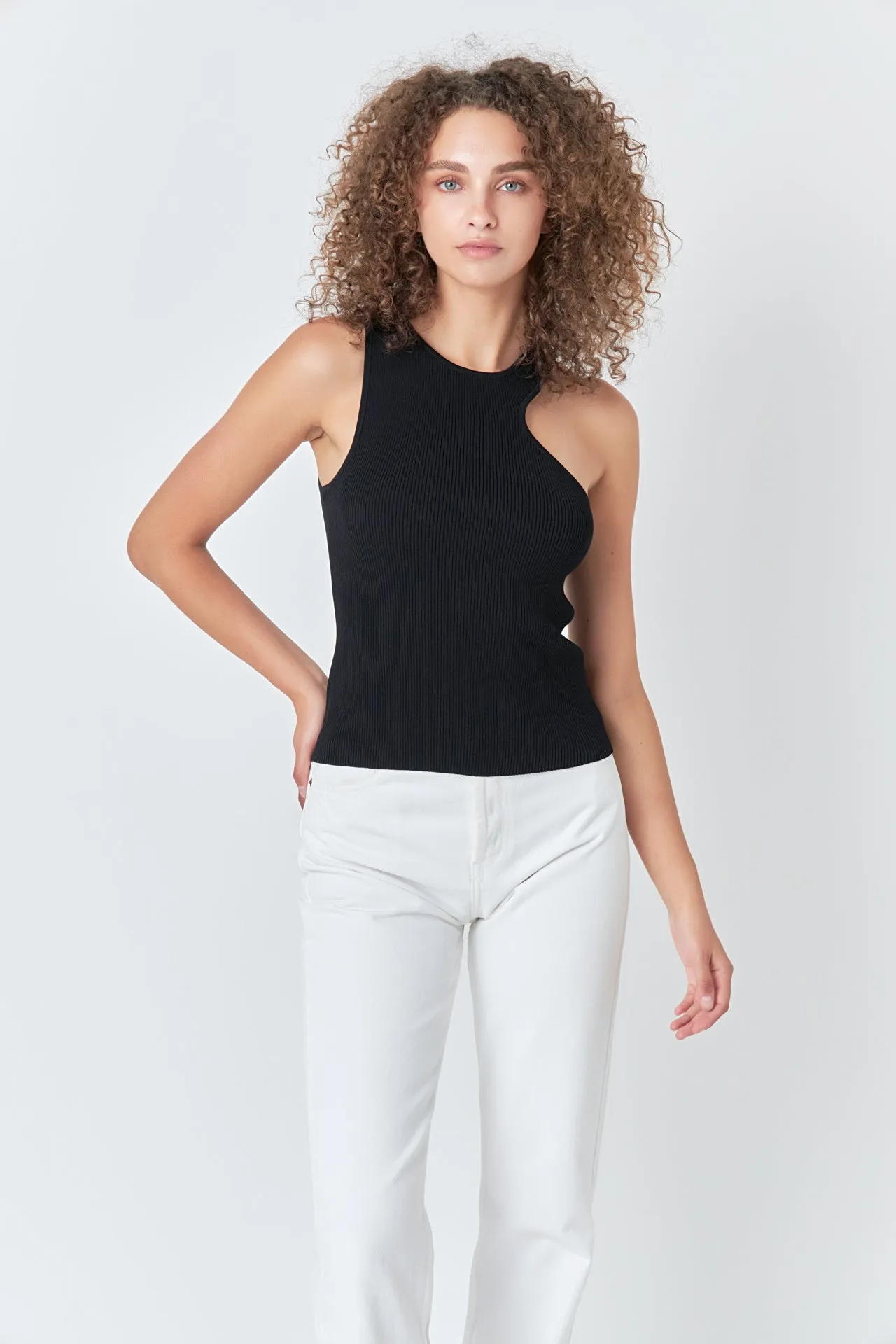 Cutout Knit Top