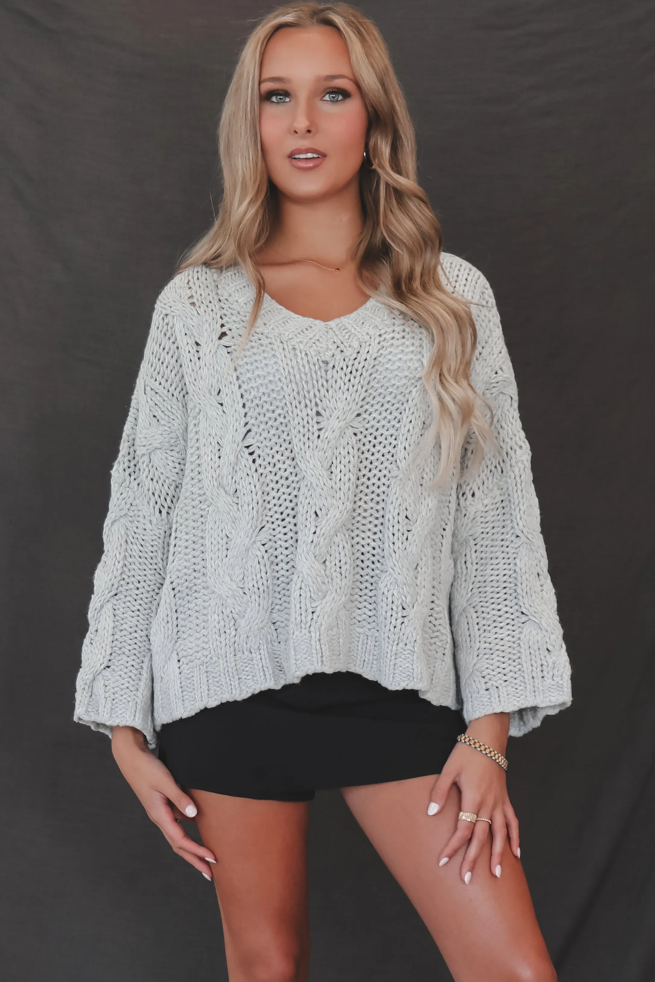 DEAL Cold On The Coast Cropped Knit Sweater