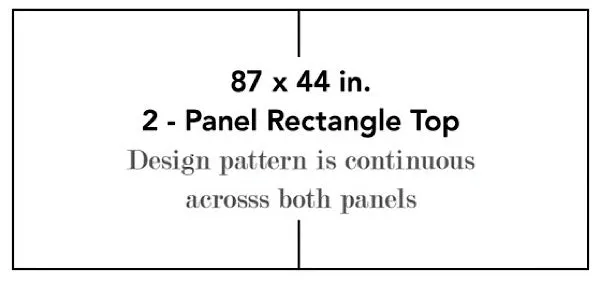 Domiziani Lava Stone Rectangular 87" x 44" Tabletop, 2 Pieces - Luna Rossa