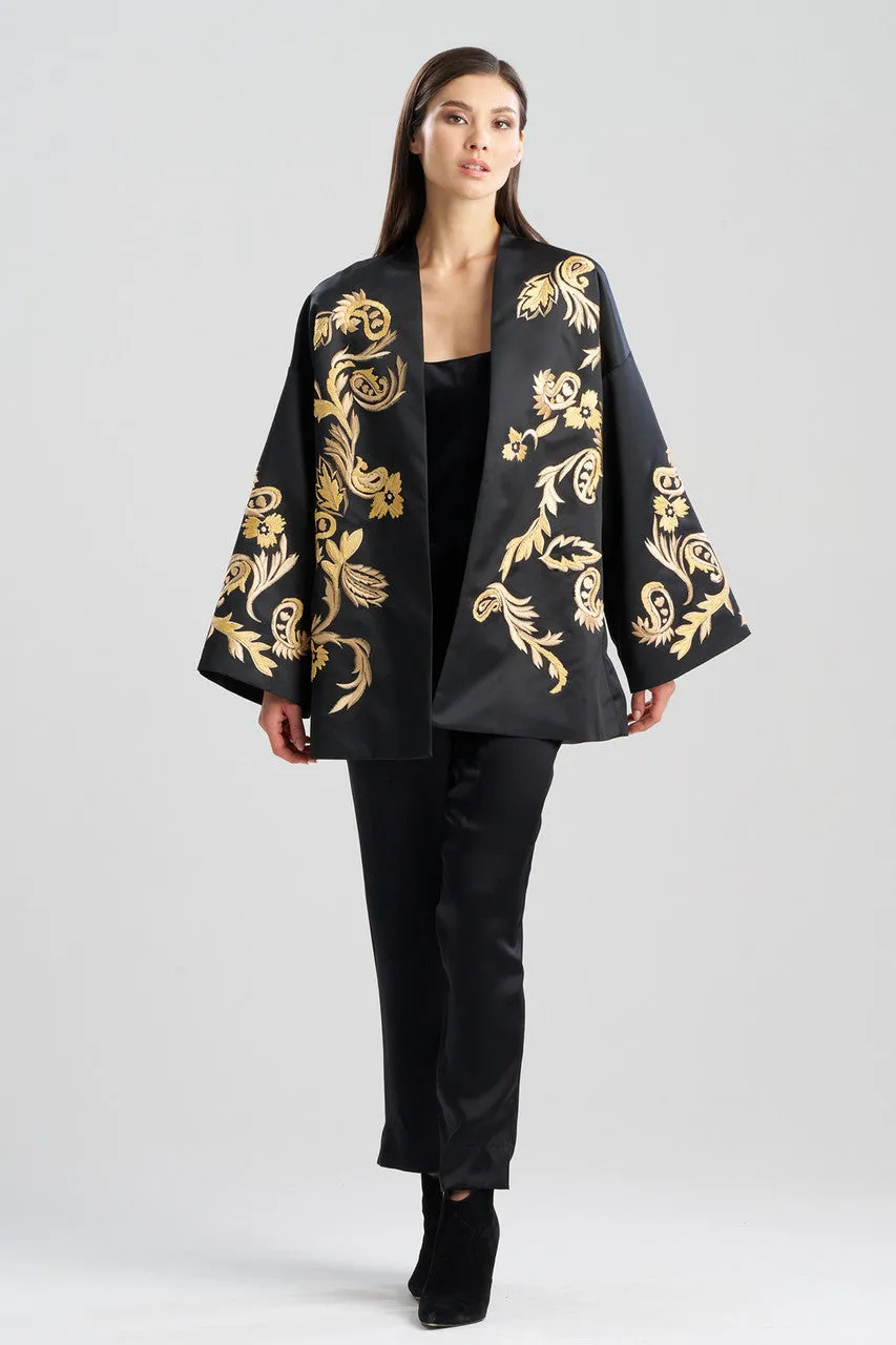 Duchess Satin Embroidered Coat