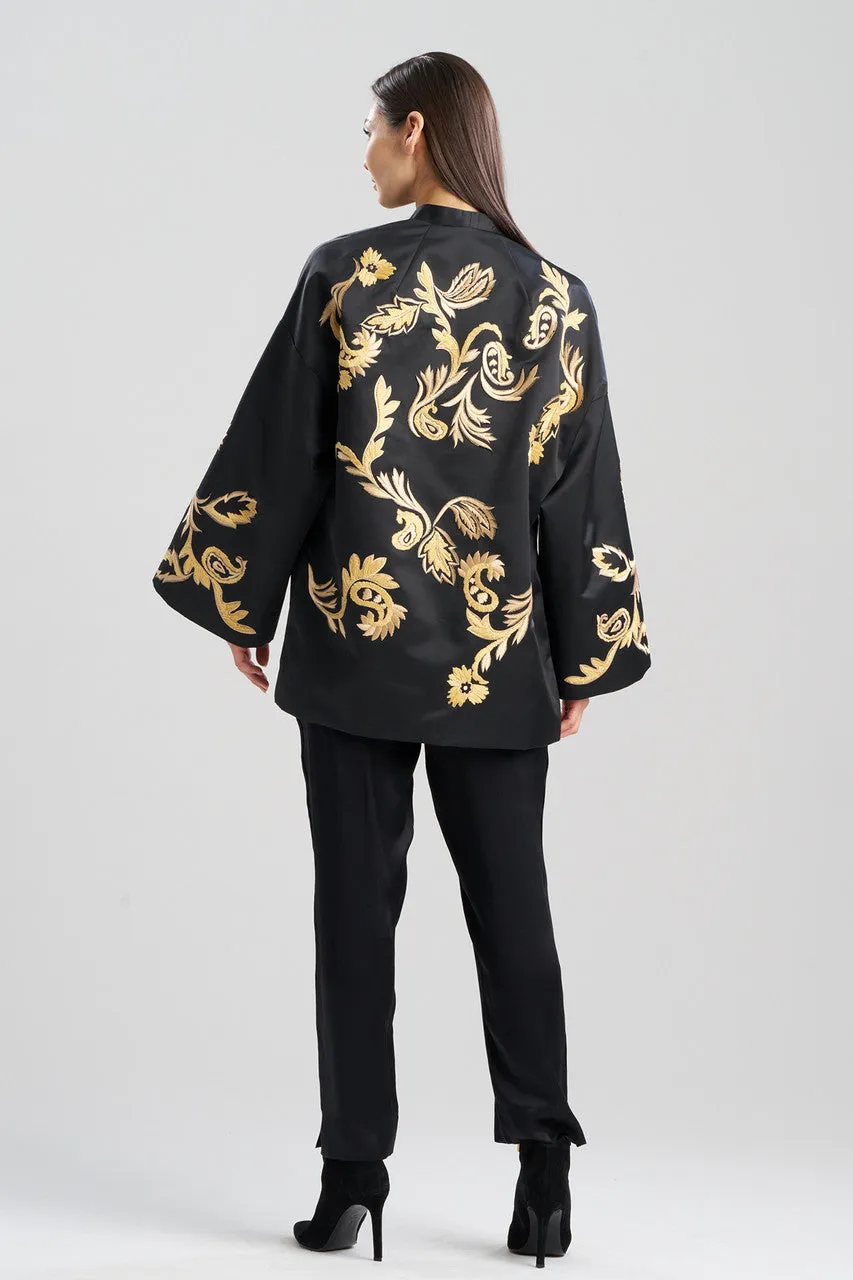 Duchess Satin Embroidered Coat