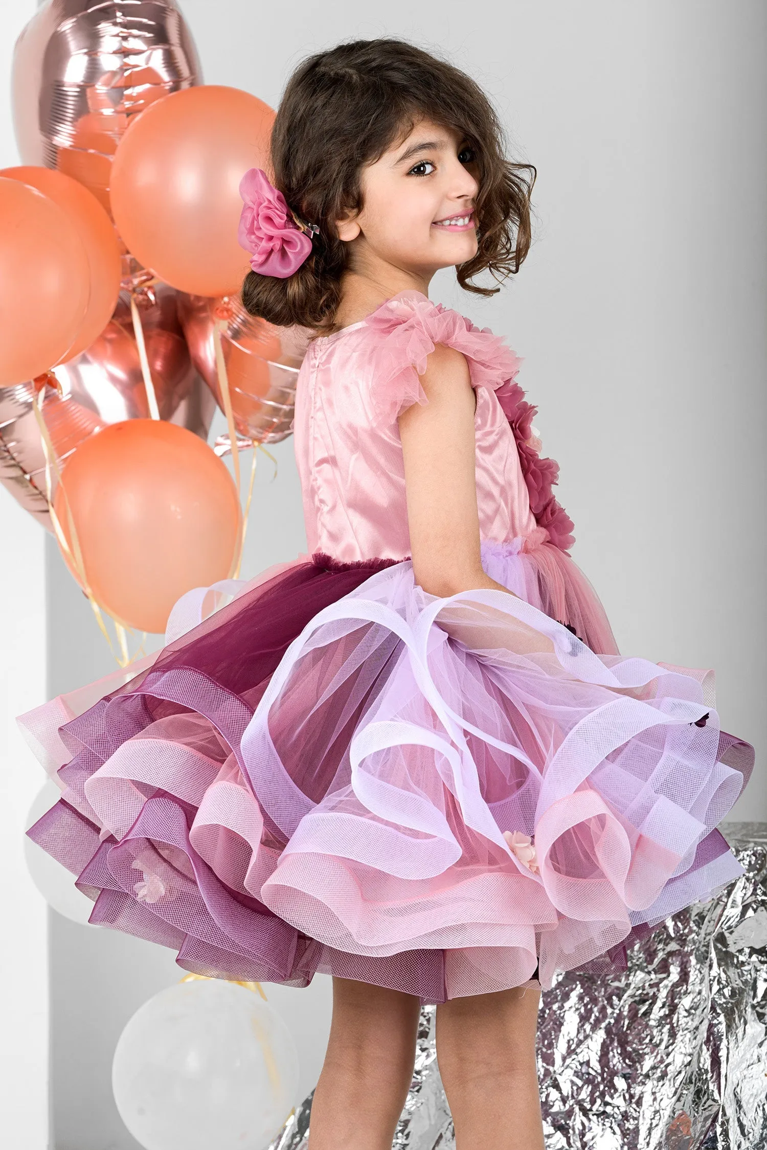 Dusty Flower Girl Dress