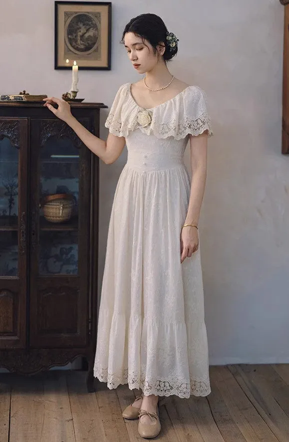 Edwardian Style Embroidered Dress