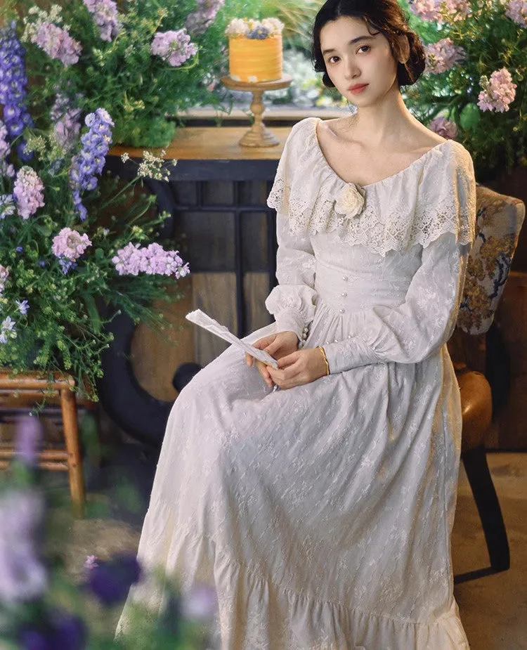 Edwardian Style Embroidered Dress