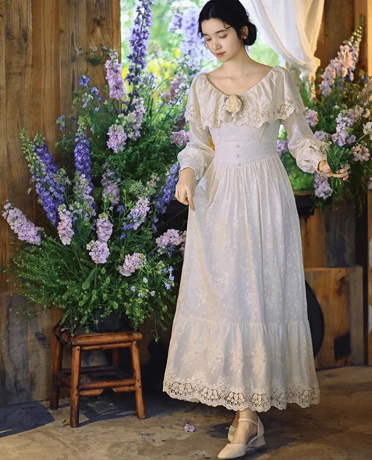 Edwardian Style Embroidered Dress