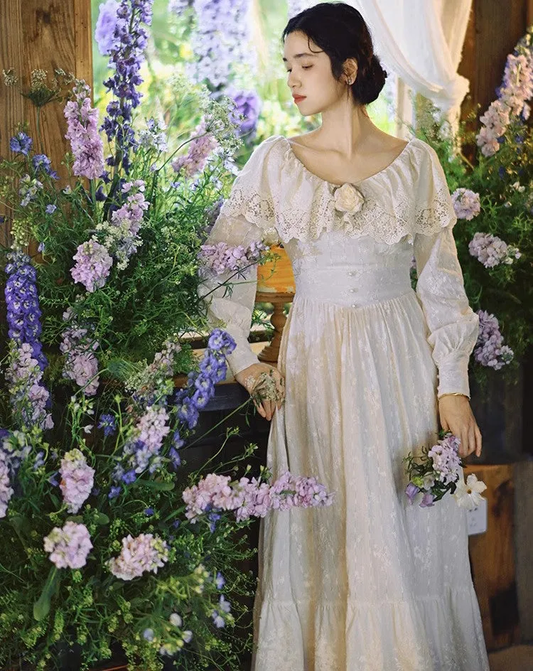 Edwardian Style Embroidered Dress