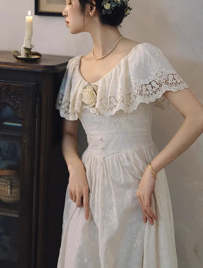 Edwardian Style Embroidered Dress