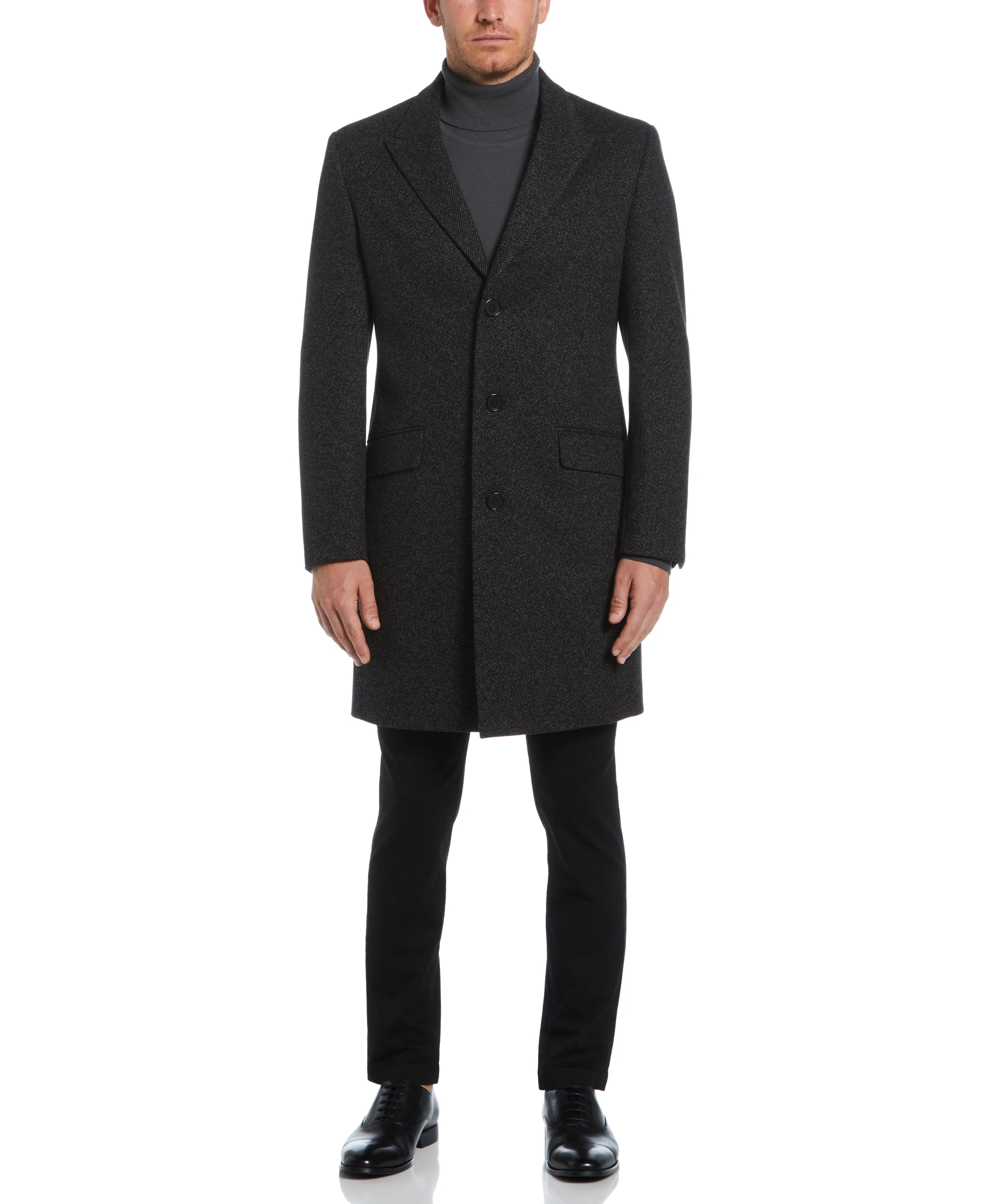 Ezra Single Breasted 3 Button Overcoat