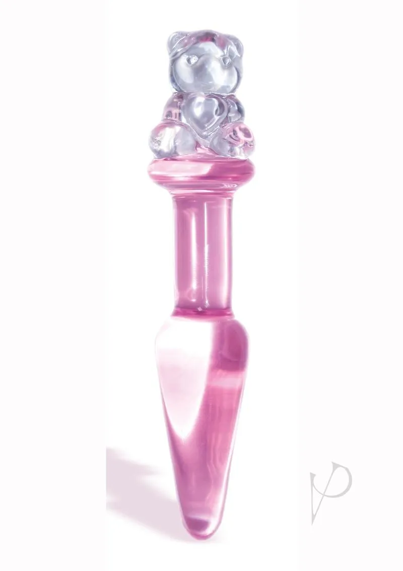 First Glass Teddy Love Plug Pink