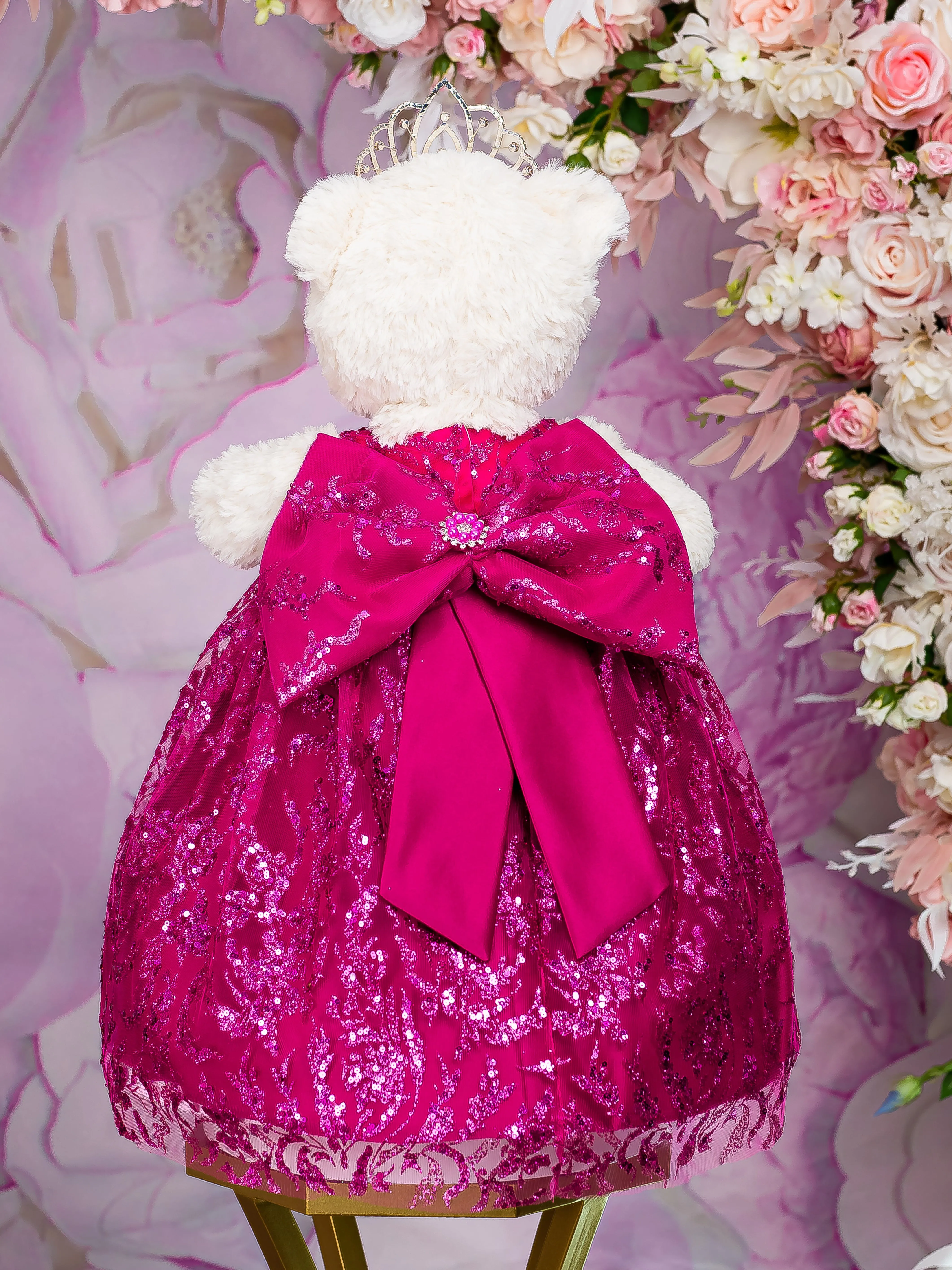 Fuchsia el Ultimo Oso de Peluche for quinceanera