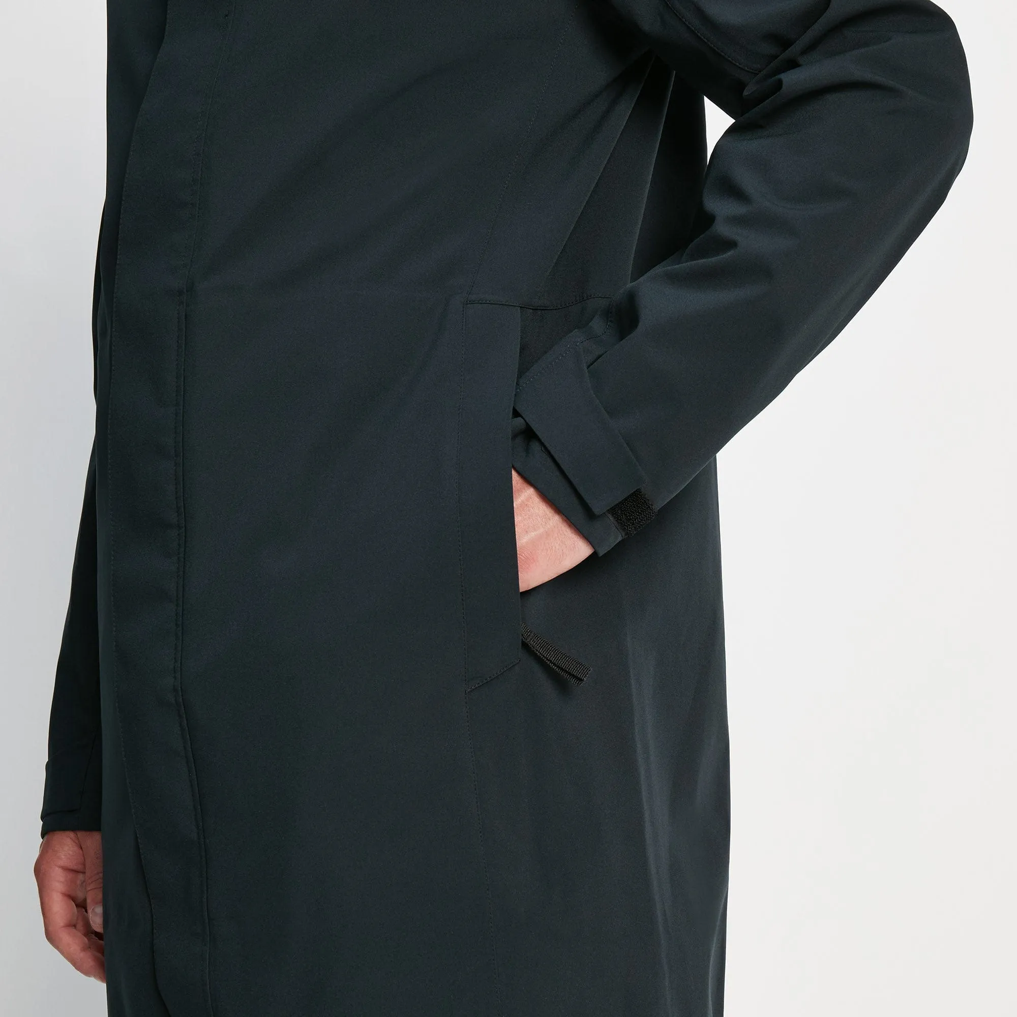 Glenton Mens Long Waterproof Jacket - Black