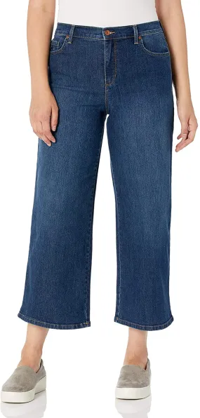 Gloria Vanderbilt Women's Amanda Wide Leg Crop Length Jean