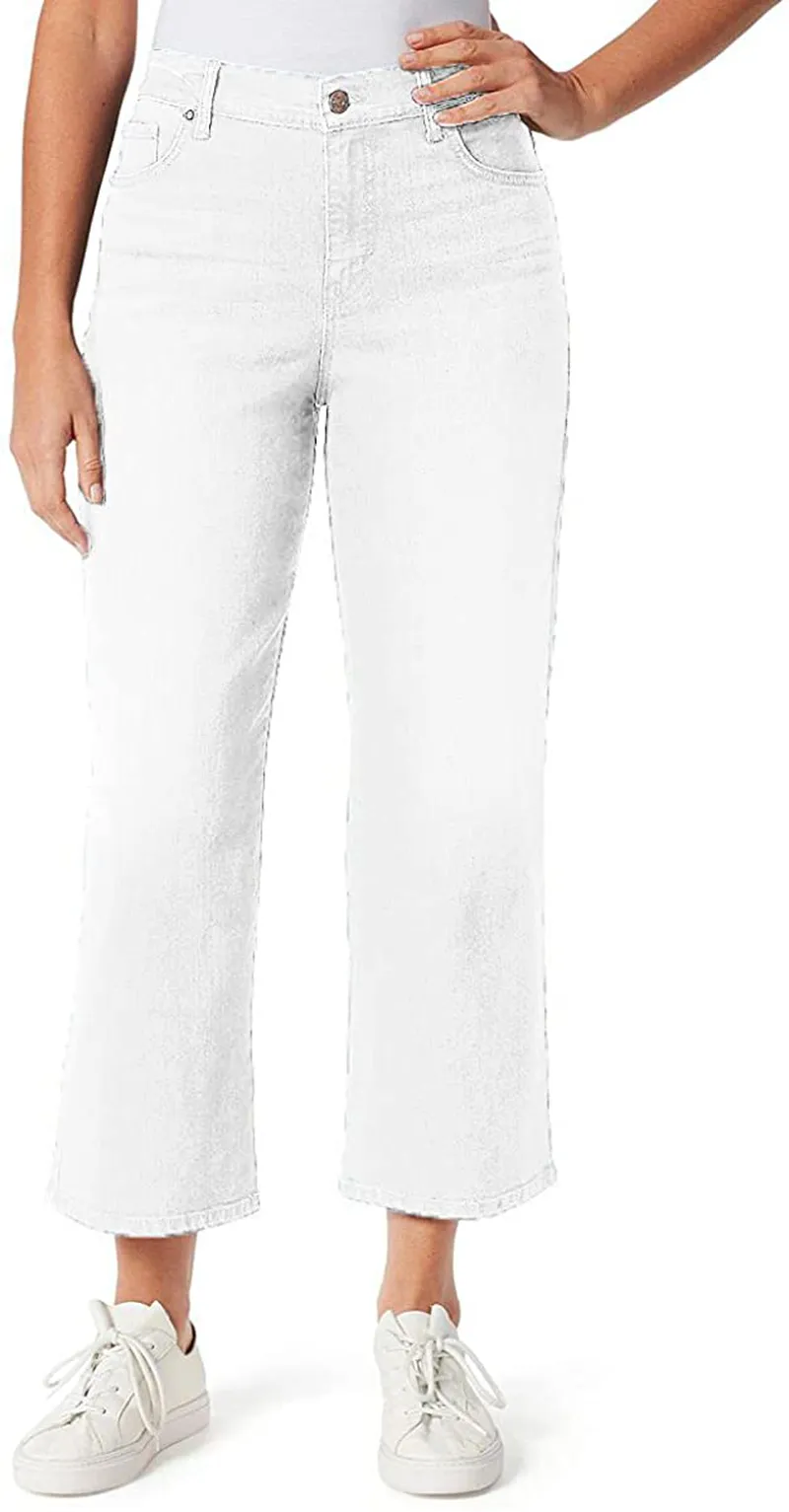 Gloria Vanderbilt Women's Amanda Wide Leg Crop Length Jean