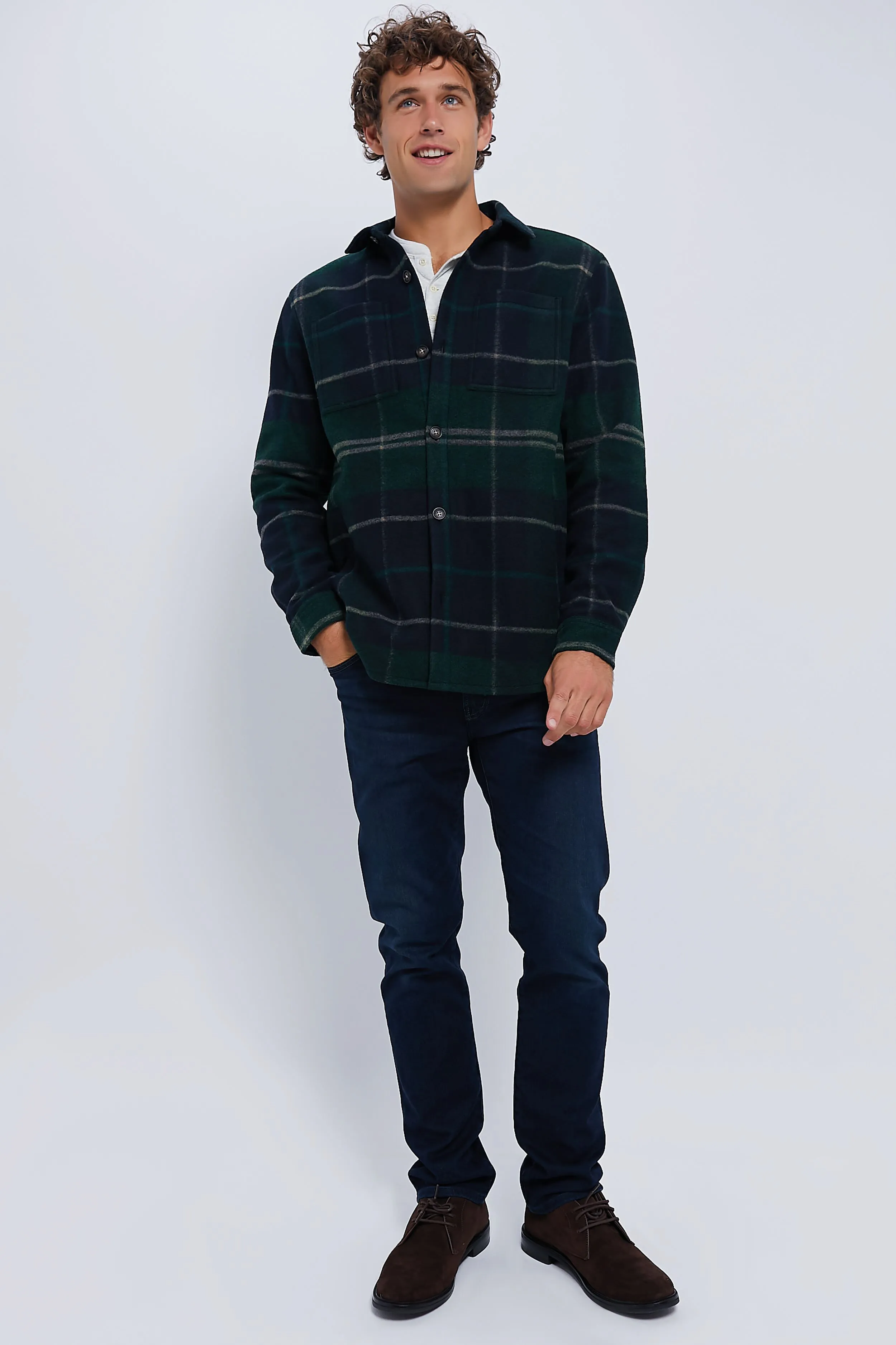 Green Loch Chapter Tailored Check Overshirt