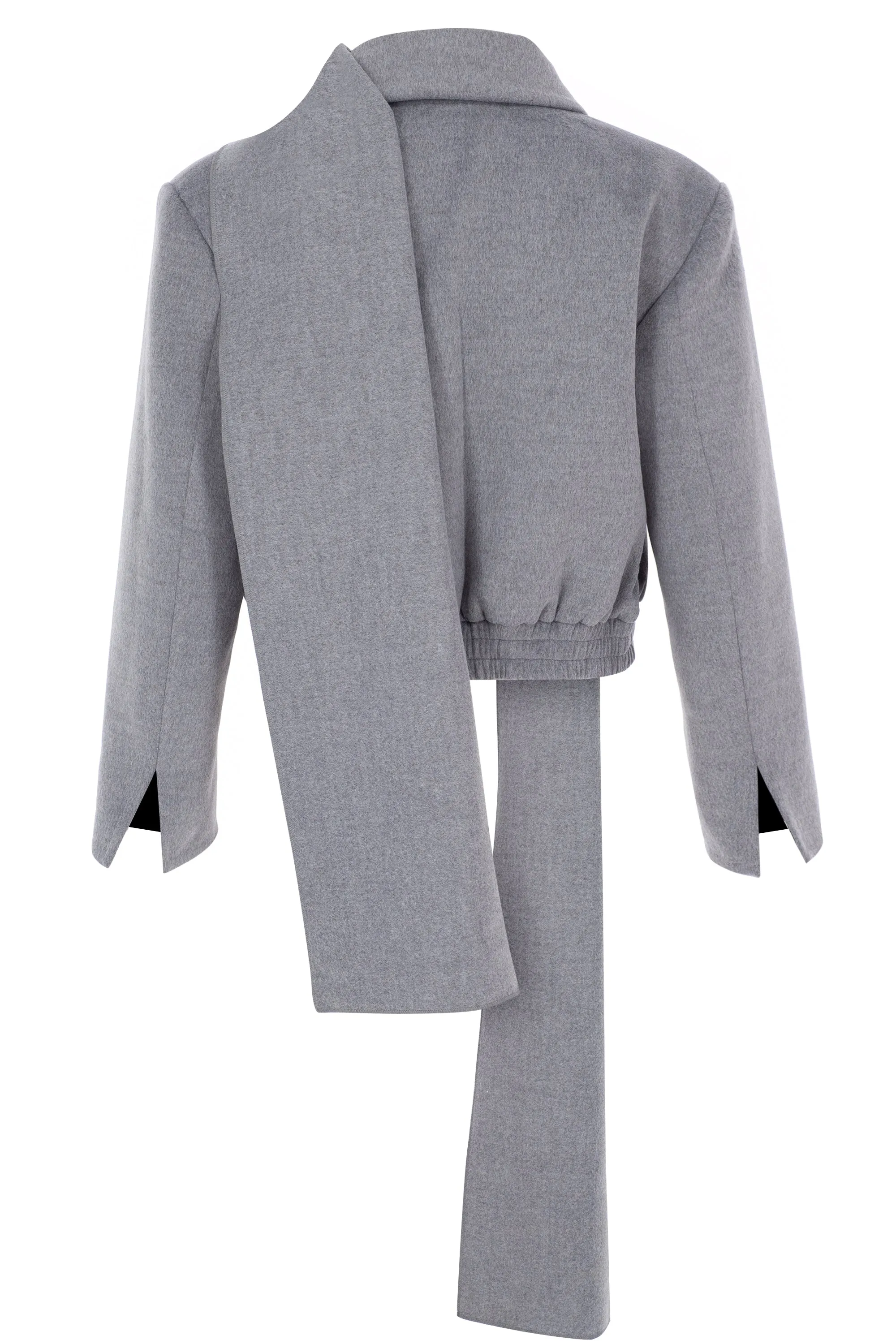 GREY CACHET SCARF DETAILED JACKET