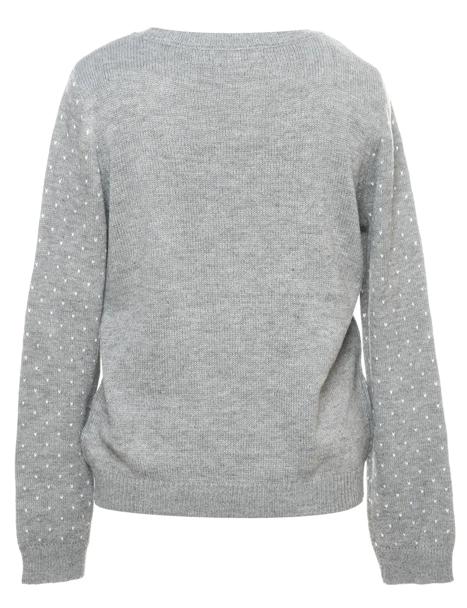 Grey Christmas Jumper - XL