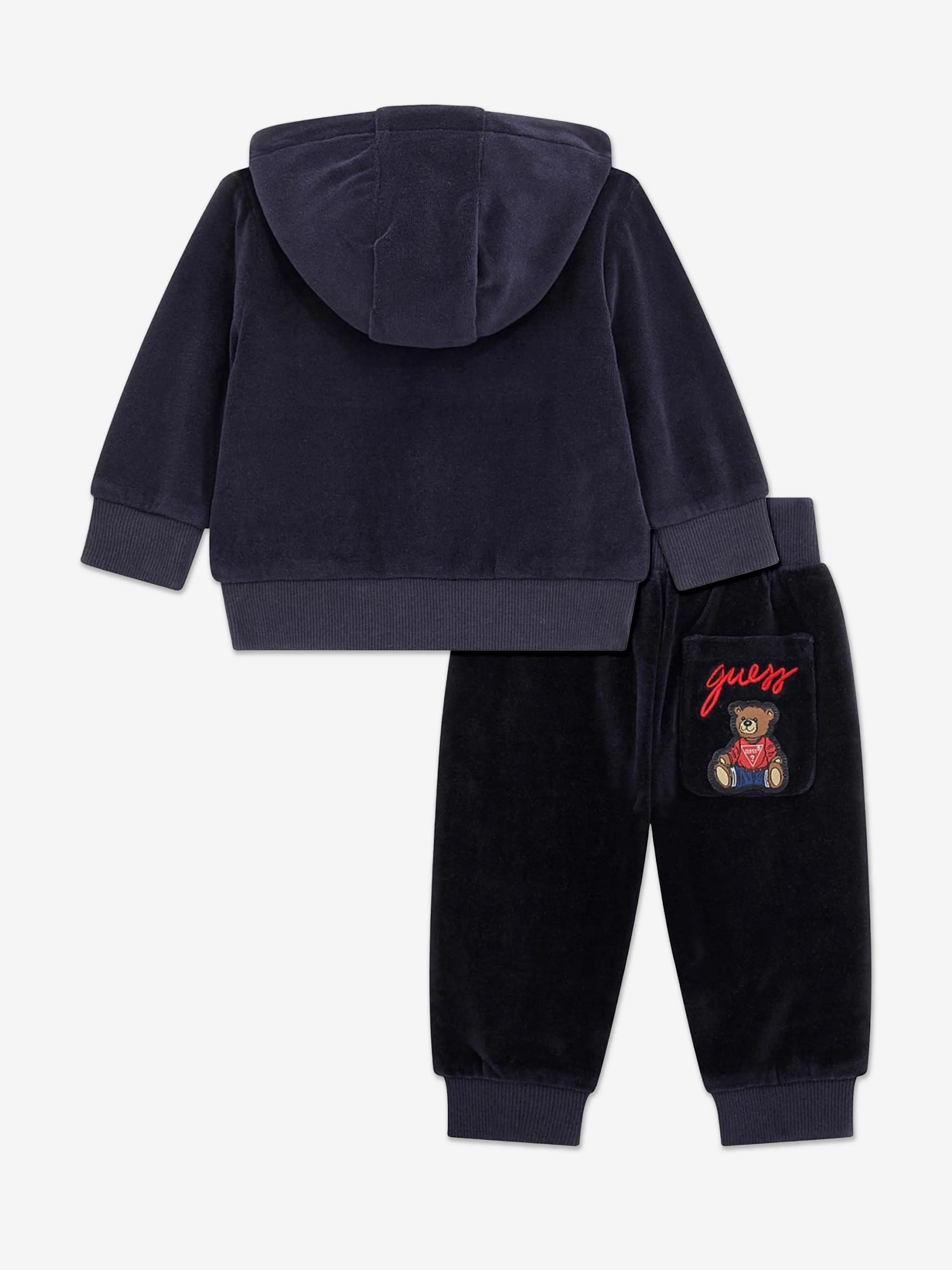 Guess Baby Boys Teddy Bear Logo Tracksuit in Blue