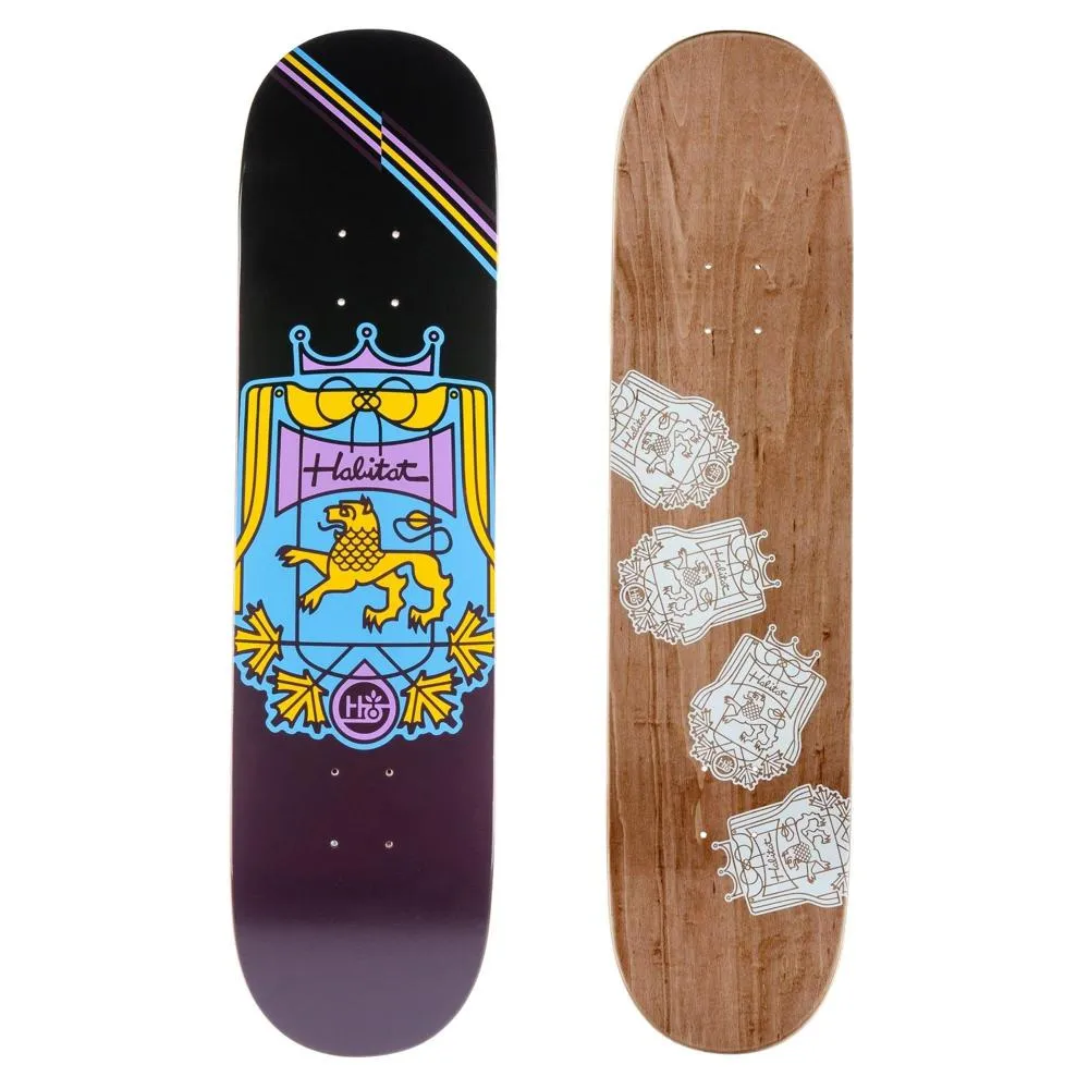 Habitat Coat Of Arms 8.0" Purple Skateboard Deck