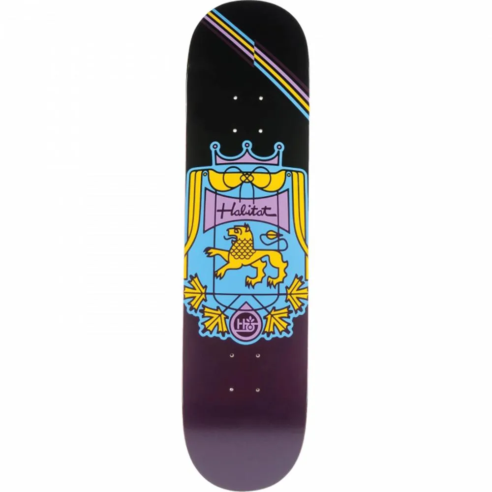 Habitat Coat Of Arms 8.0" Purple Skateboard Deck