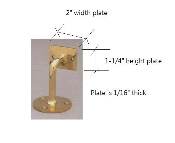 Hand Rail Bracket for Flat Rails