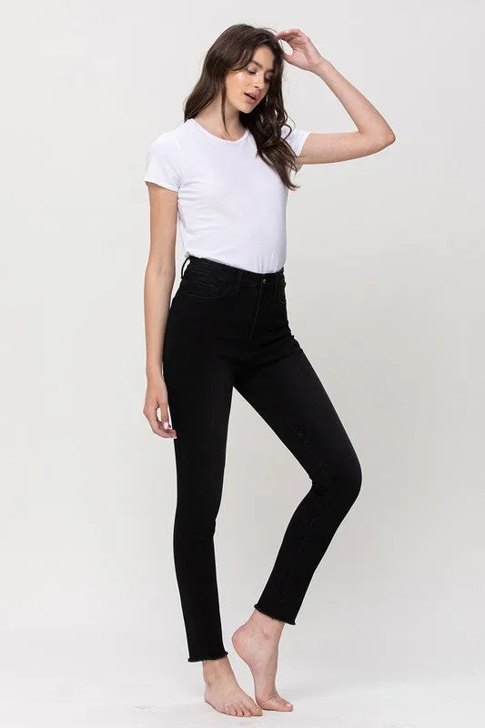 Hi Rise Ankle Skinny - Black