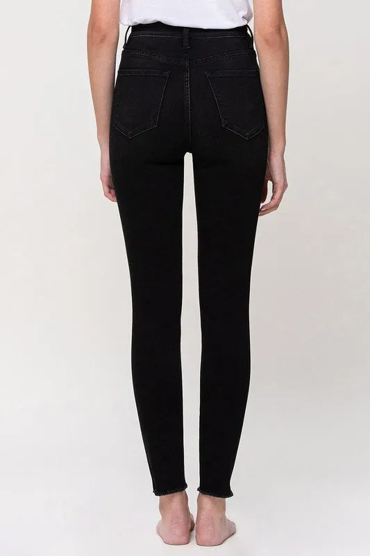 Hi Rise Ankle Skinny - Black