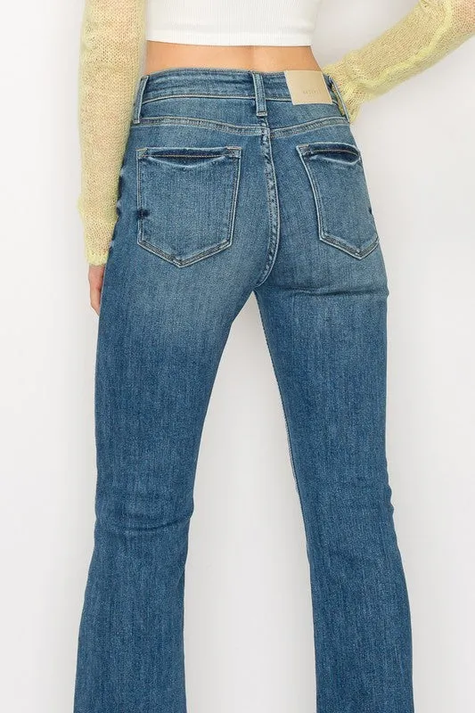 HIGH  RISE BOOT CUT JEANS