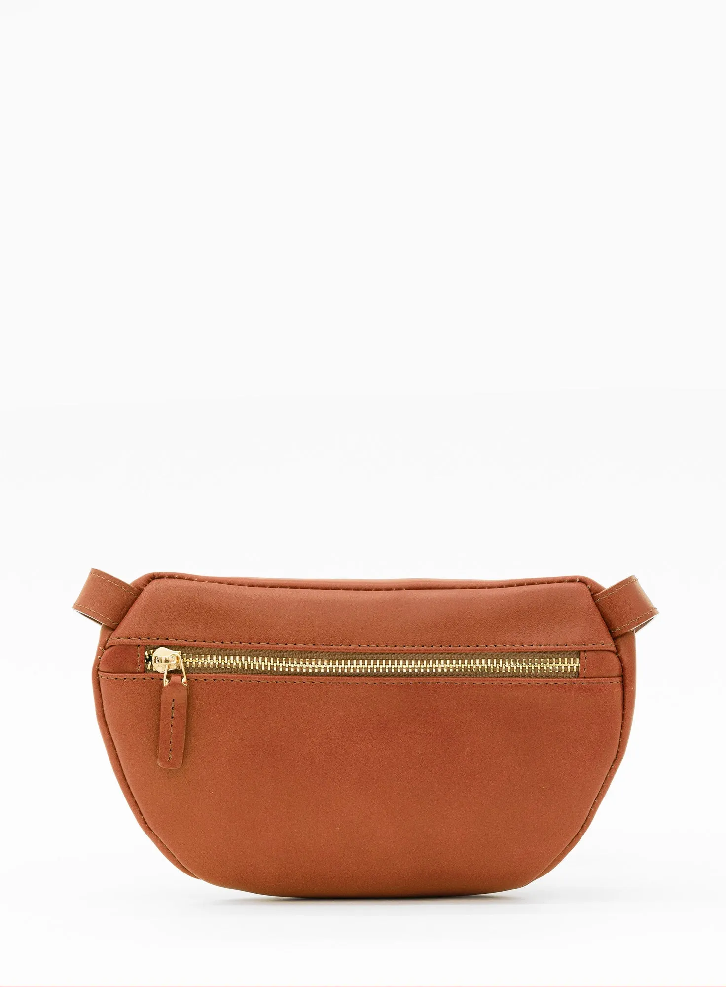 Hip Bag Can Cognac Gold