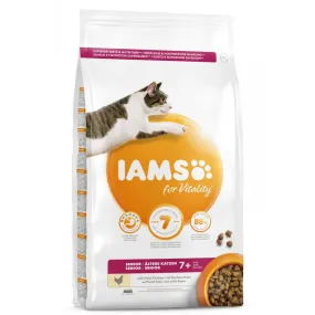 Iams Vitality Senior Dry Cat Food with Fresh Chicken