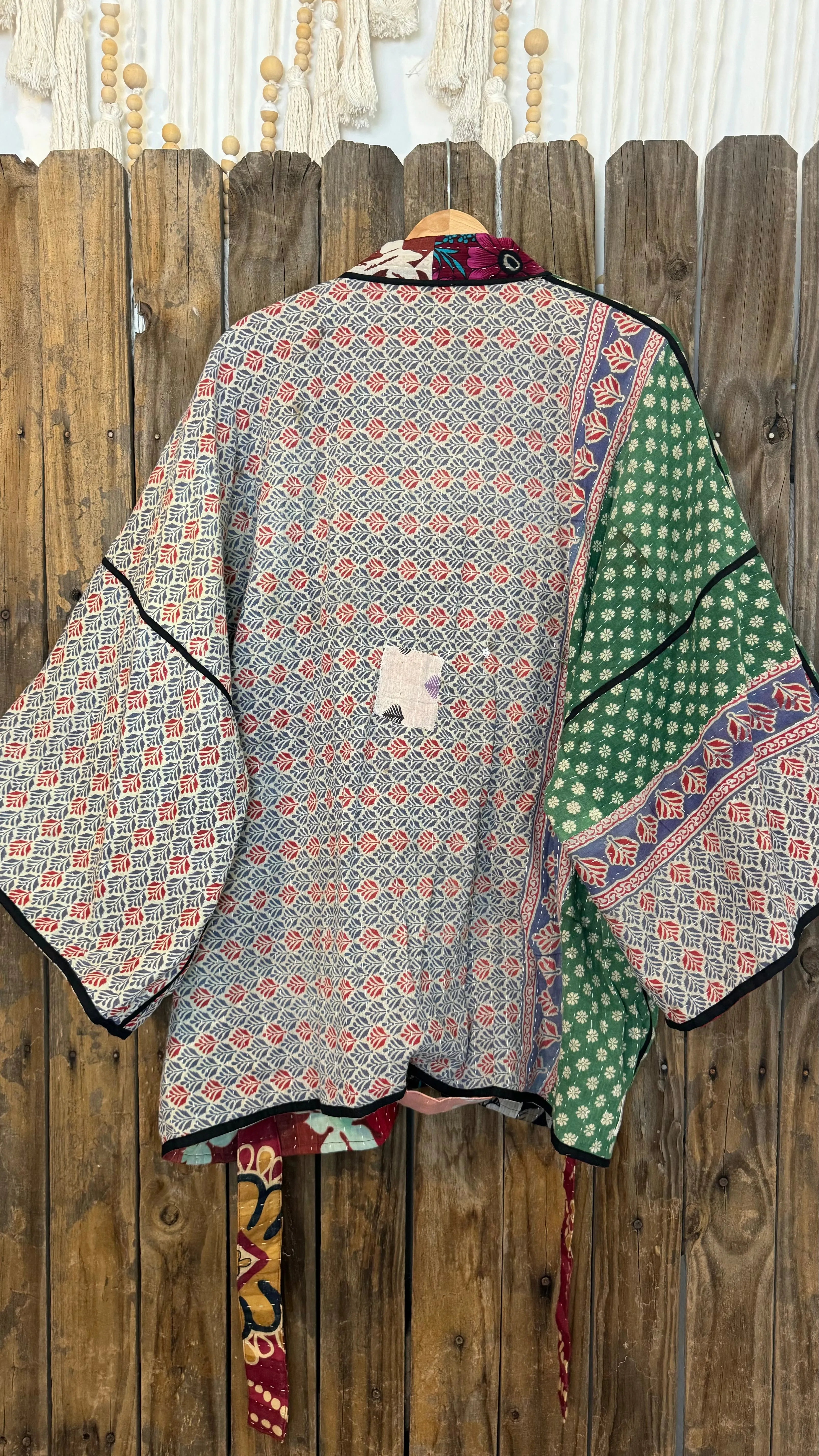 Kantha Reversible Kimono Coat - 011