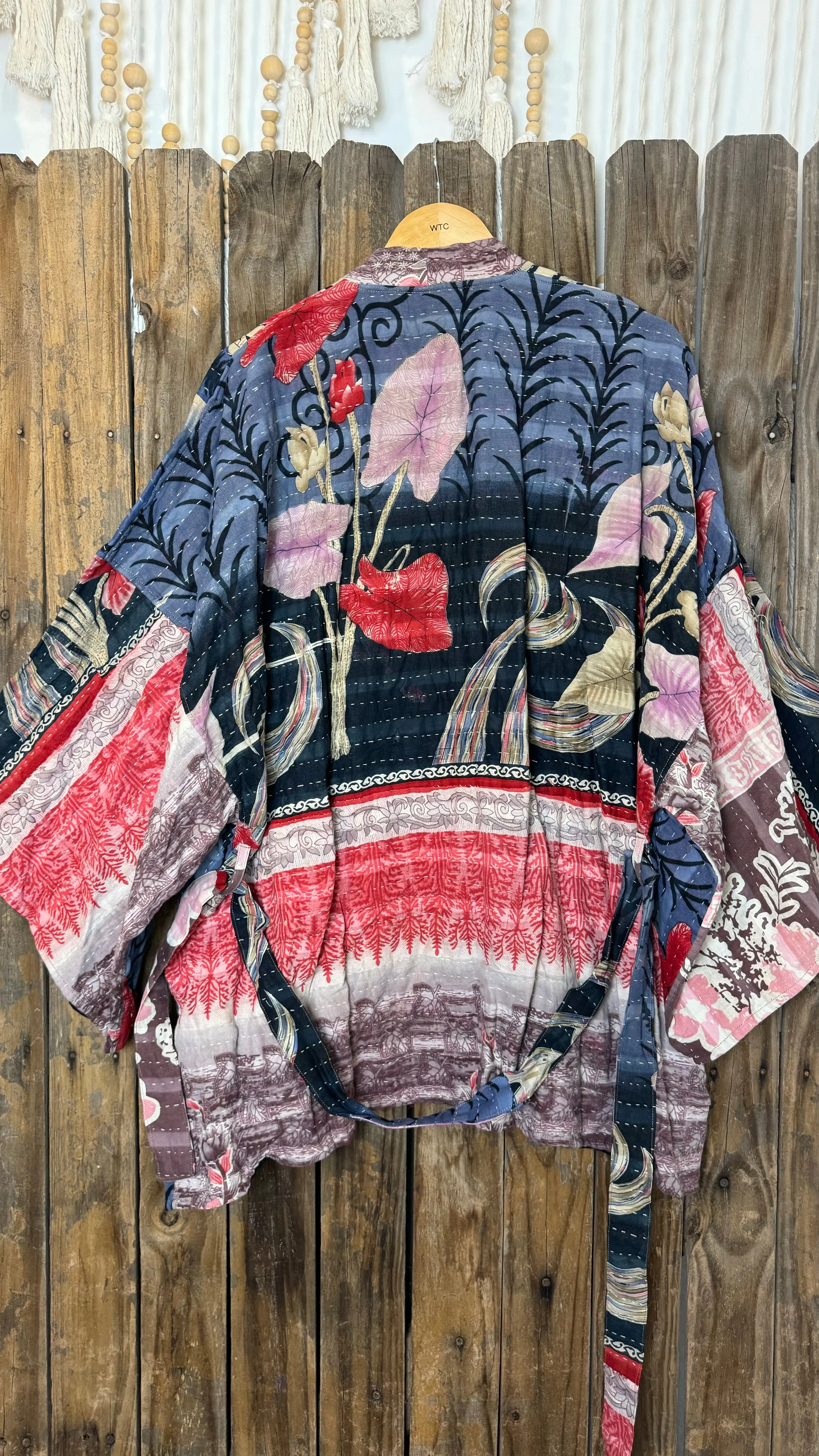 Kantha Reversible Kimono Coat - 019