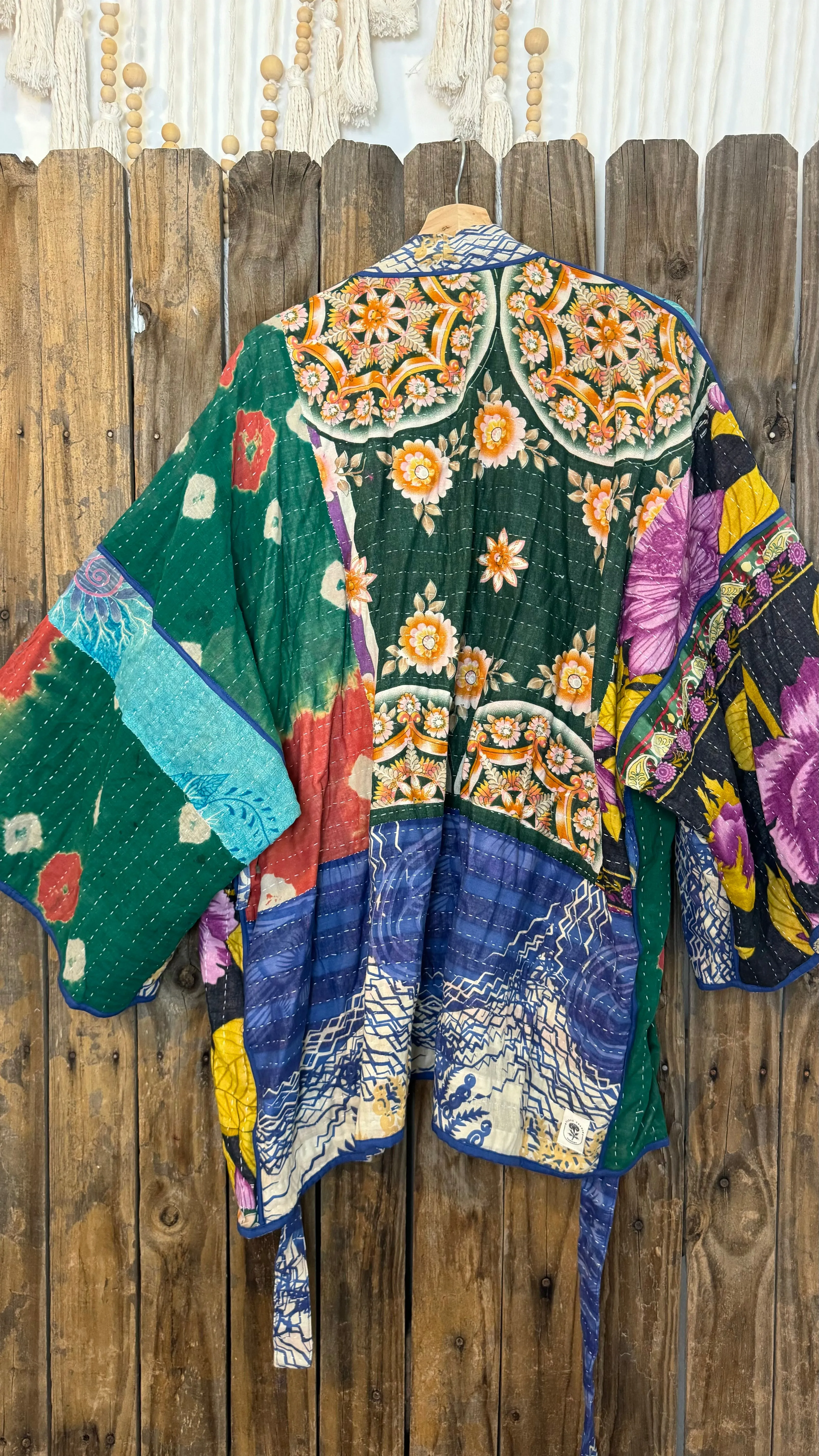 Kantha Reversible Kimono Coat - 021