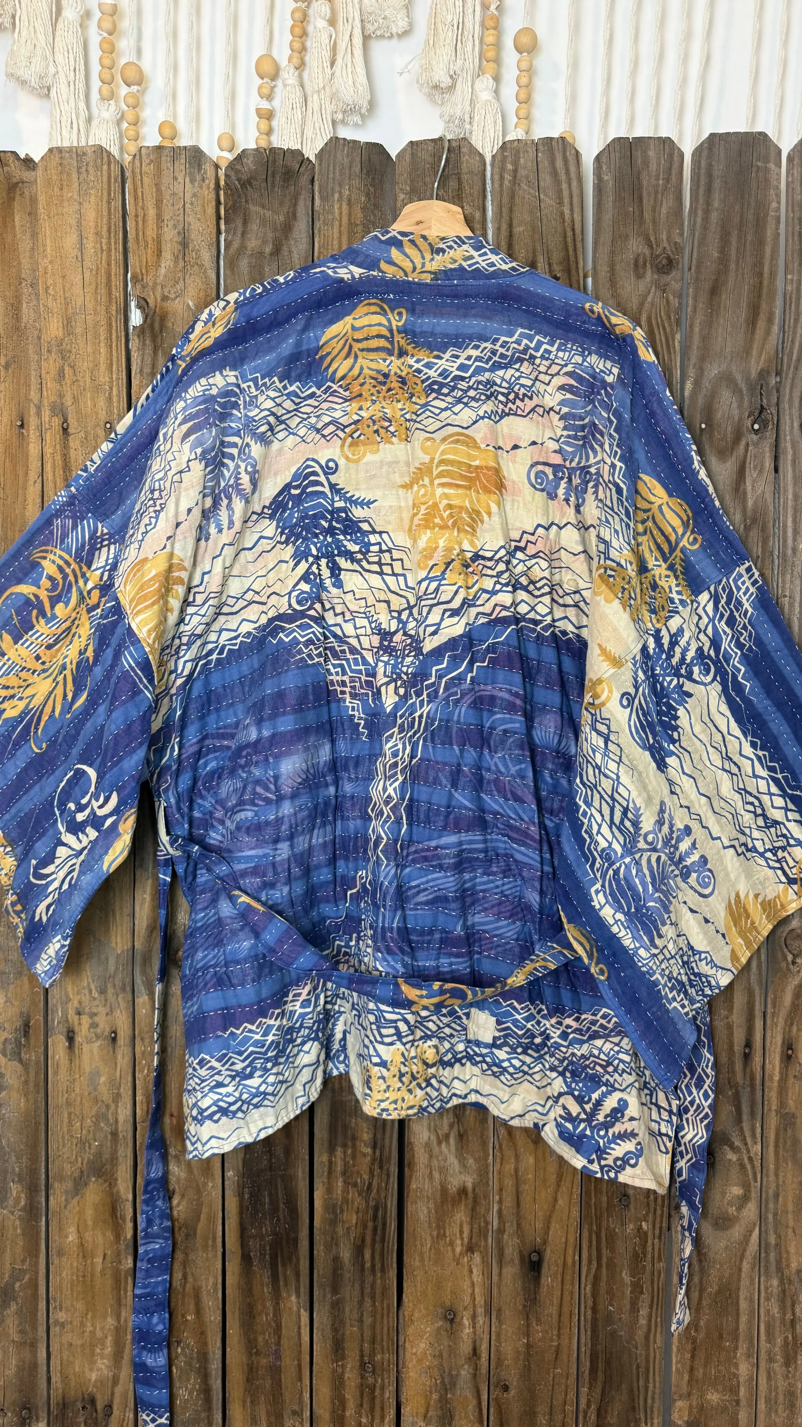 Kantha Reversible Kimono Coat - 021