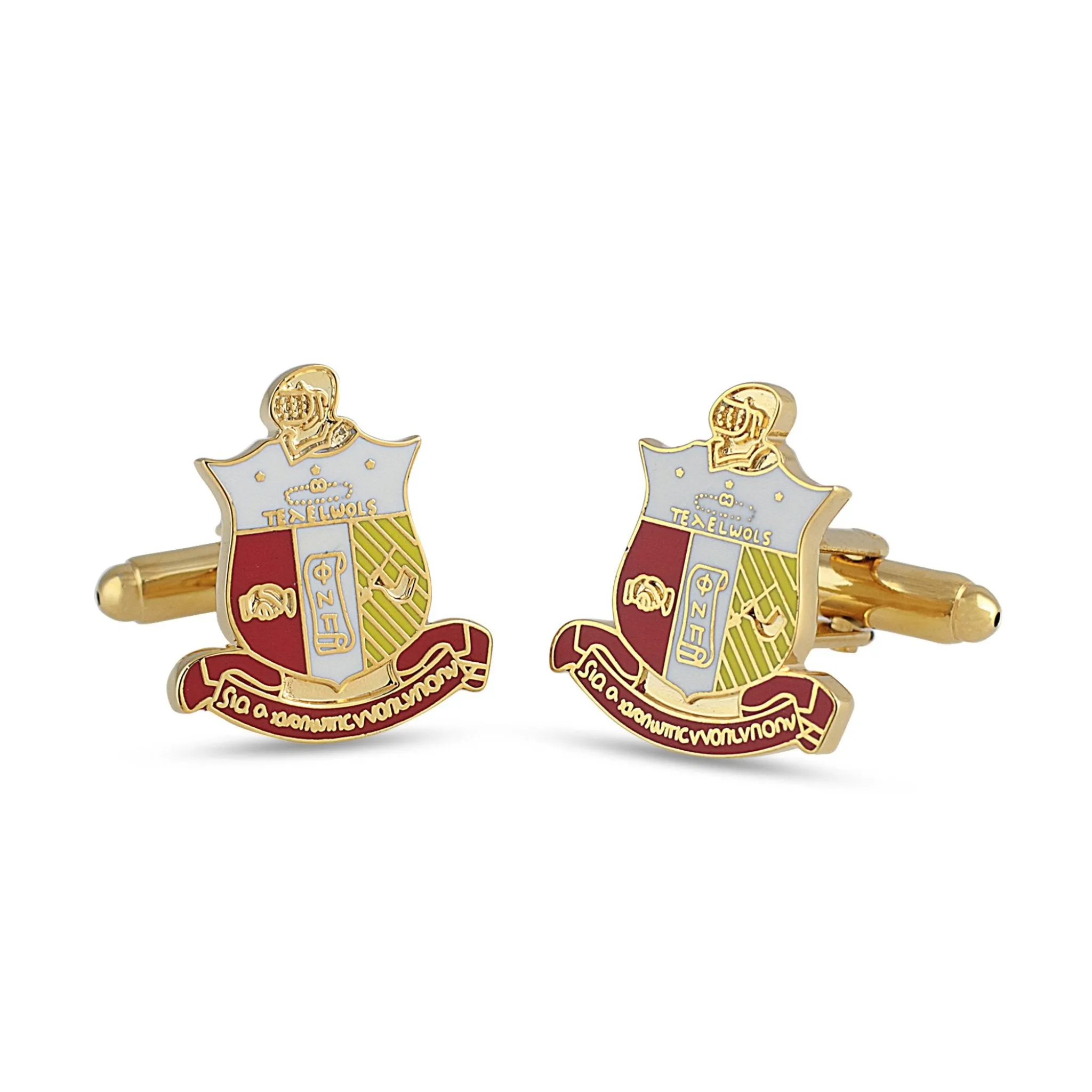 Kappa Alpha Psi Coat of Arms Cufflinks (Full Color)