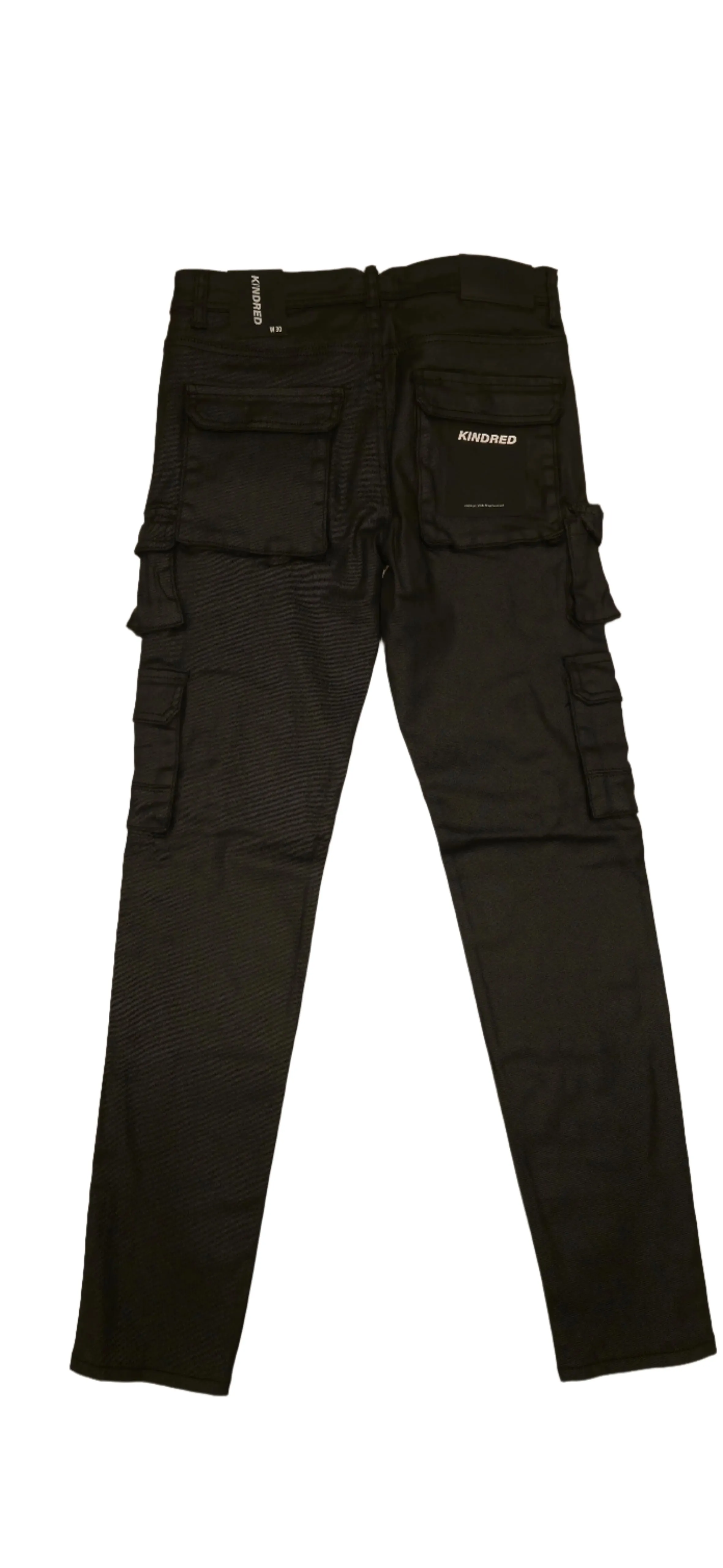 Kindred Coated Black Jeans (Black) - KD2045CTDBLK