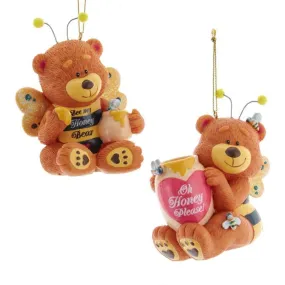 Kurt Adler Honey Bear Resin Ornament