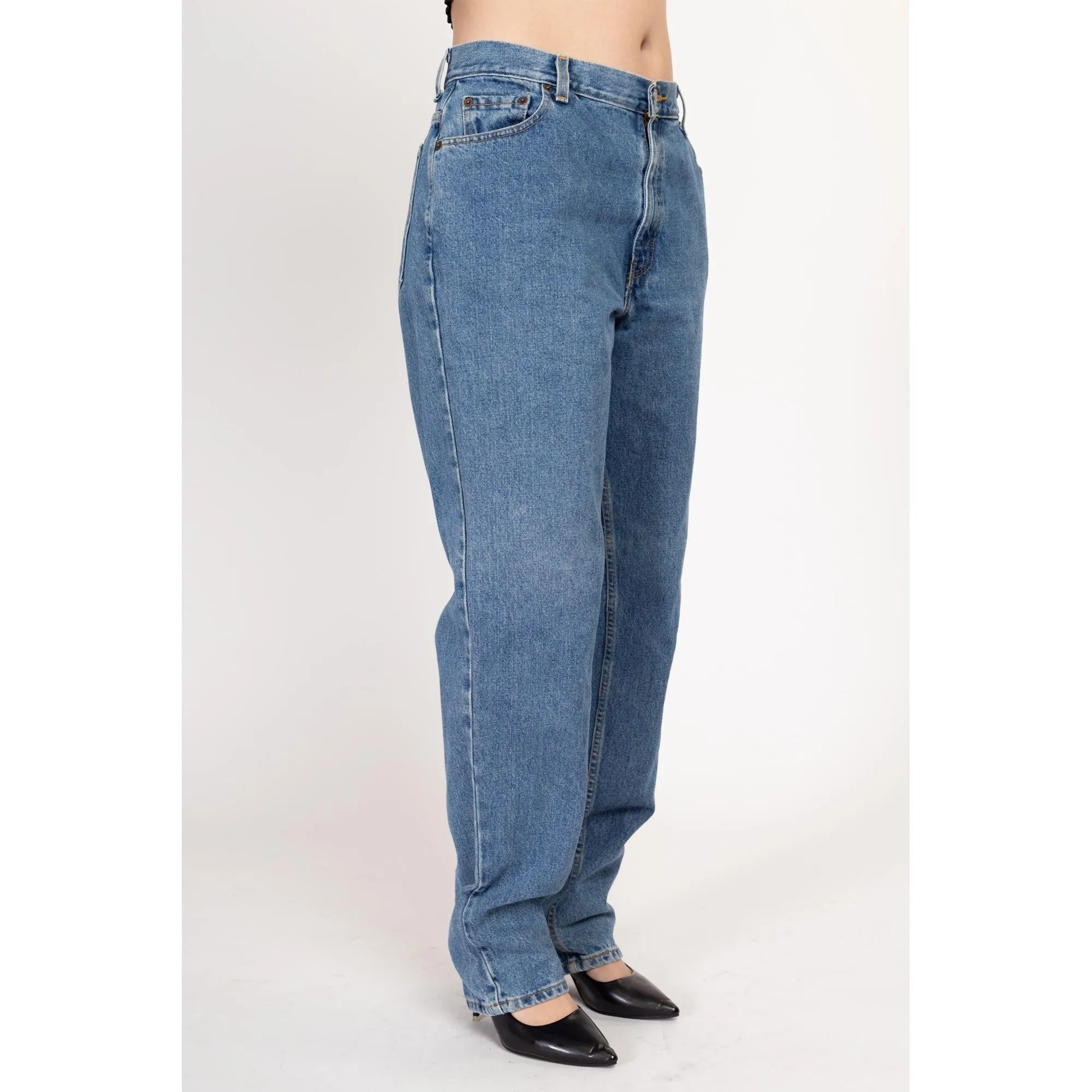 Large 90s Levis 550 High Waisted Mom Jeans 33"