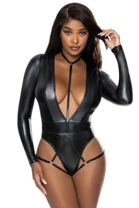 Liquid Onyx Teddy and Harness Set