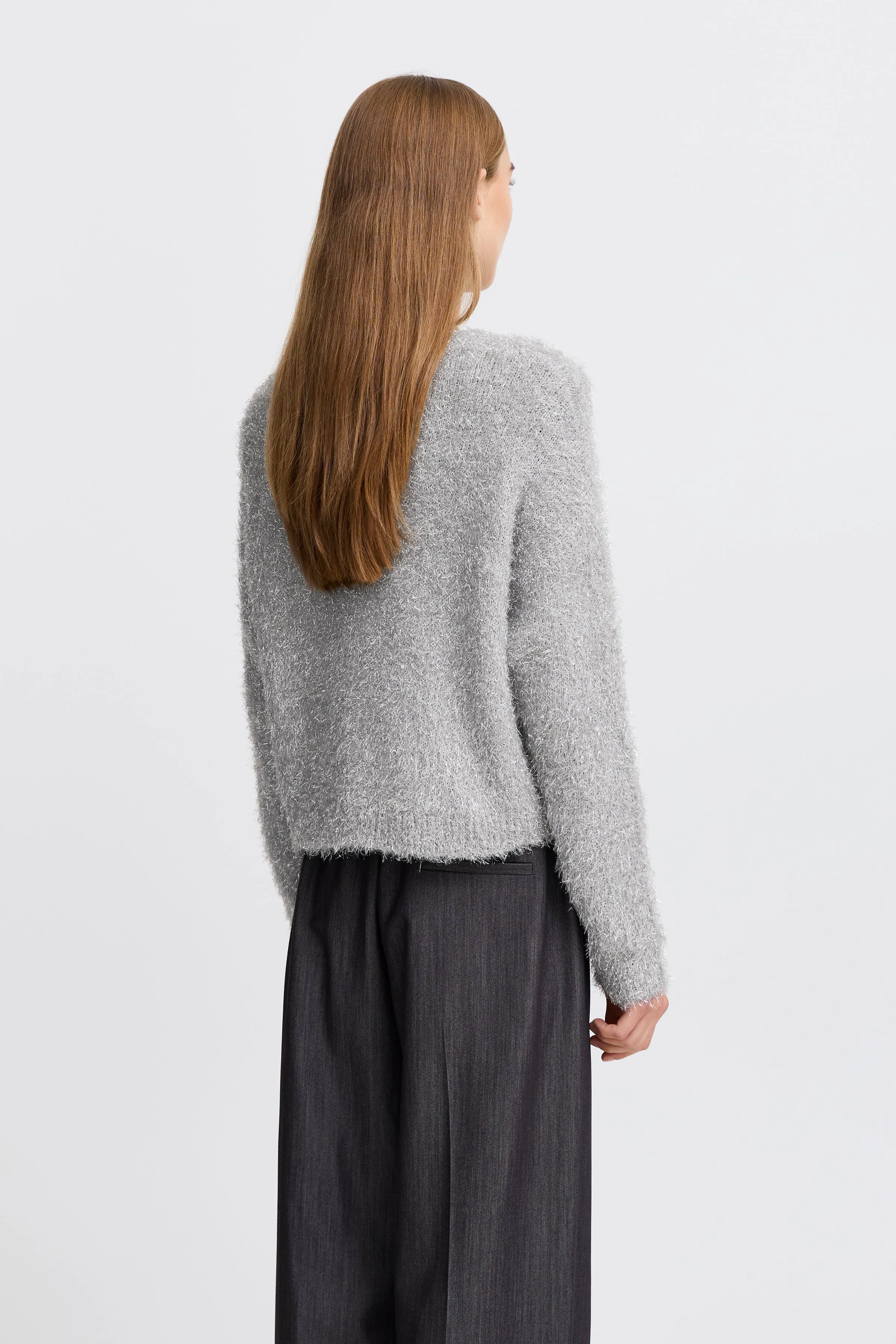 Lizzie Metallic Jumper (Silver)