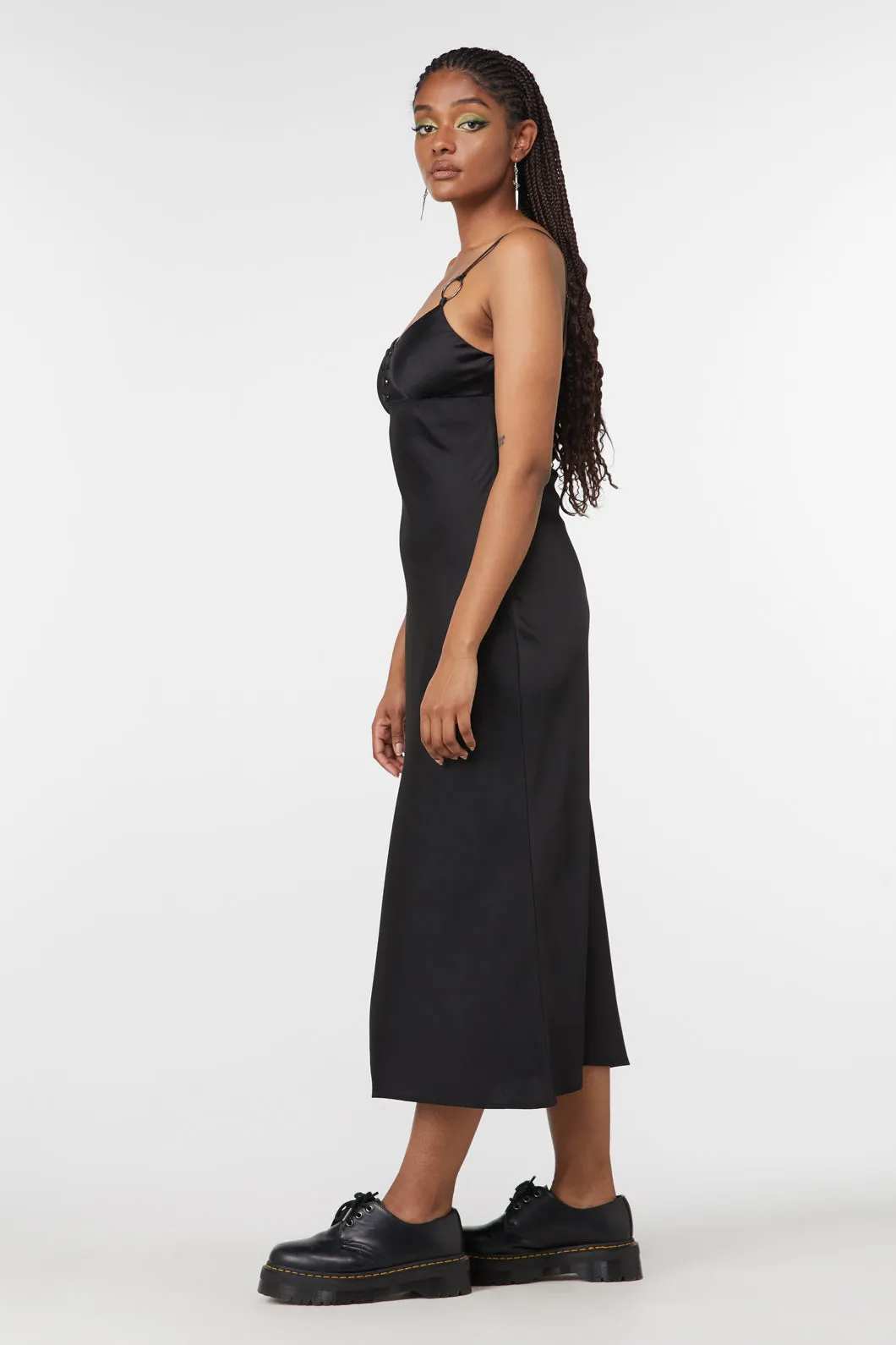 Lizzie Satin Bias Cut Dress