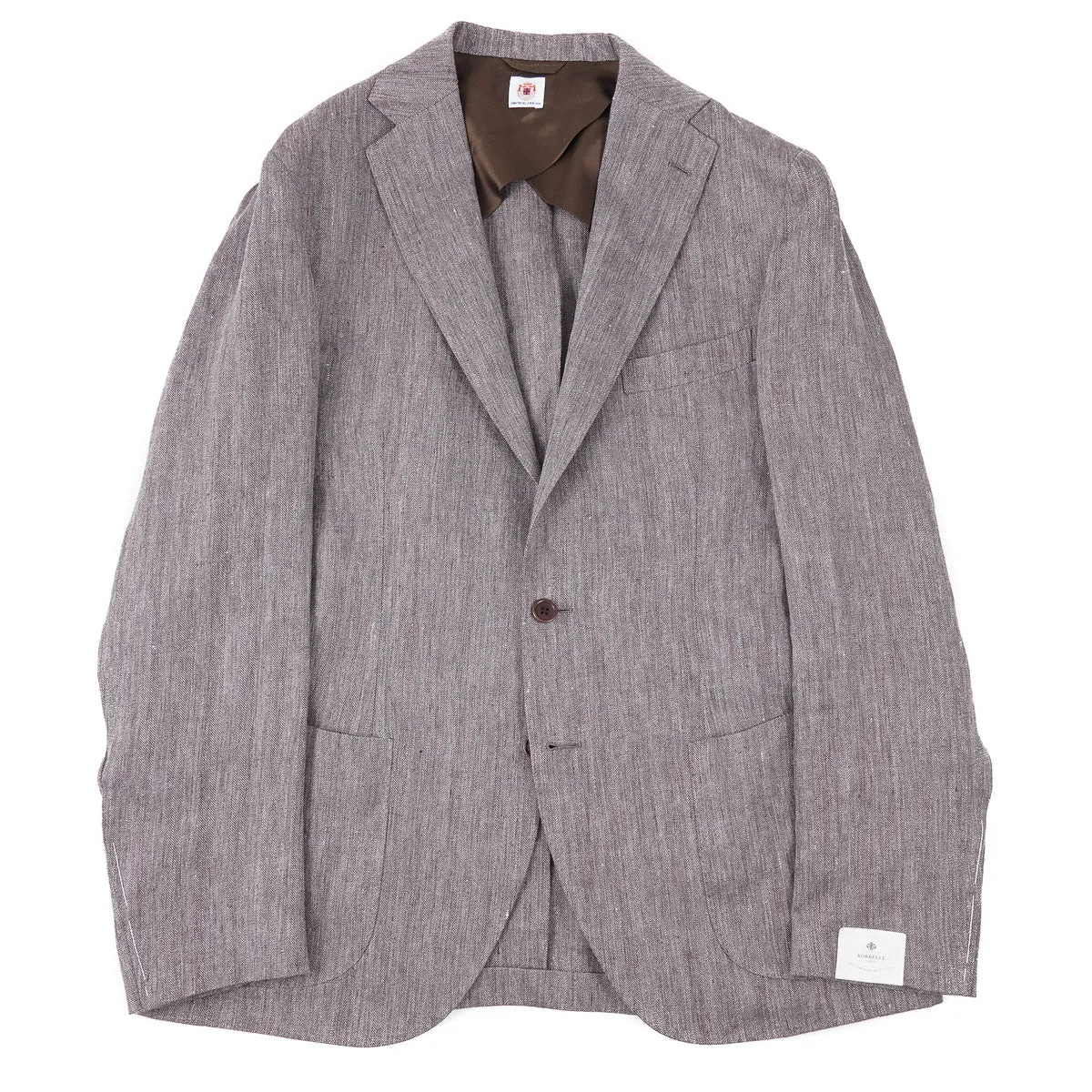 Luigi Borrelli Herringbone Linen Sport Coat