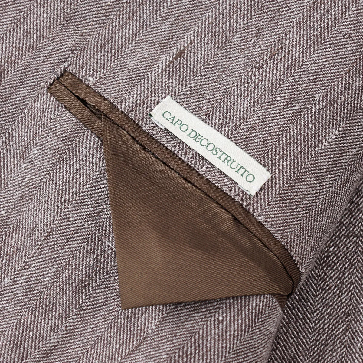 Luigi Borrelli Herringbone Linen Sport Coat