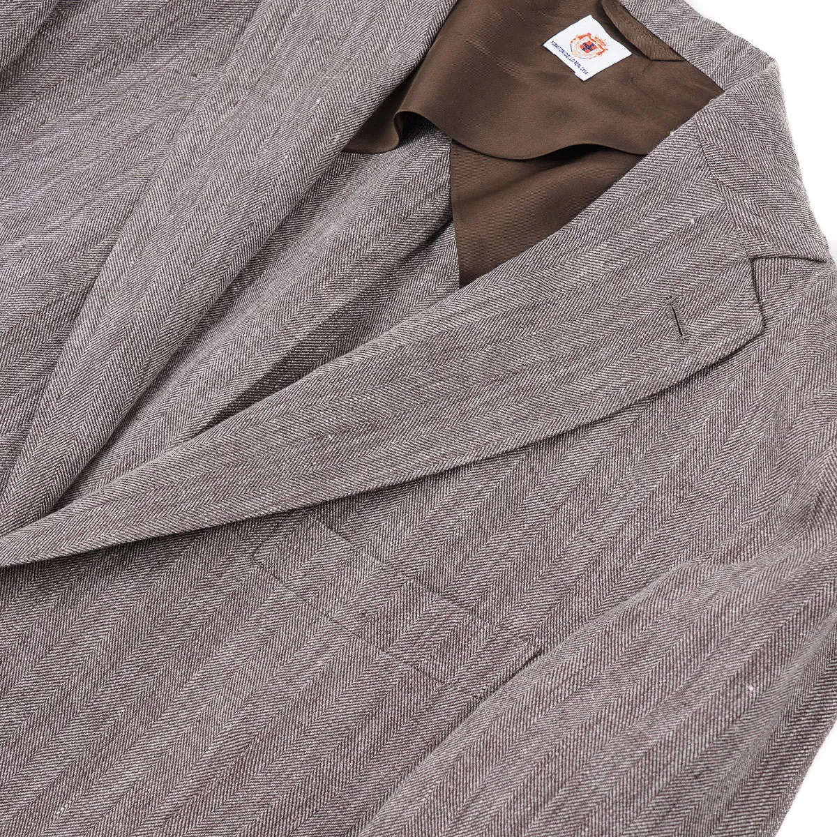 Luigi Borrelli Herringbone Linen Sport Coat