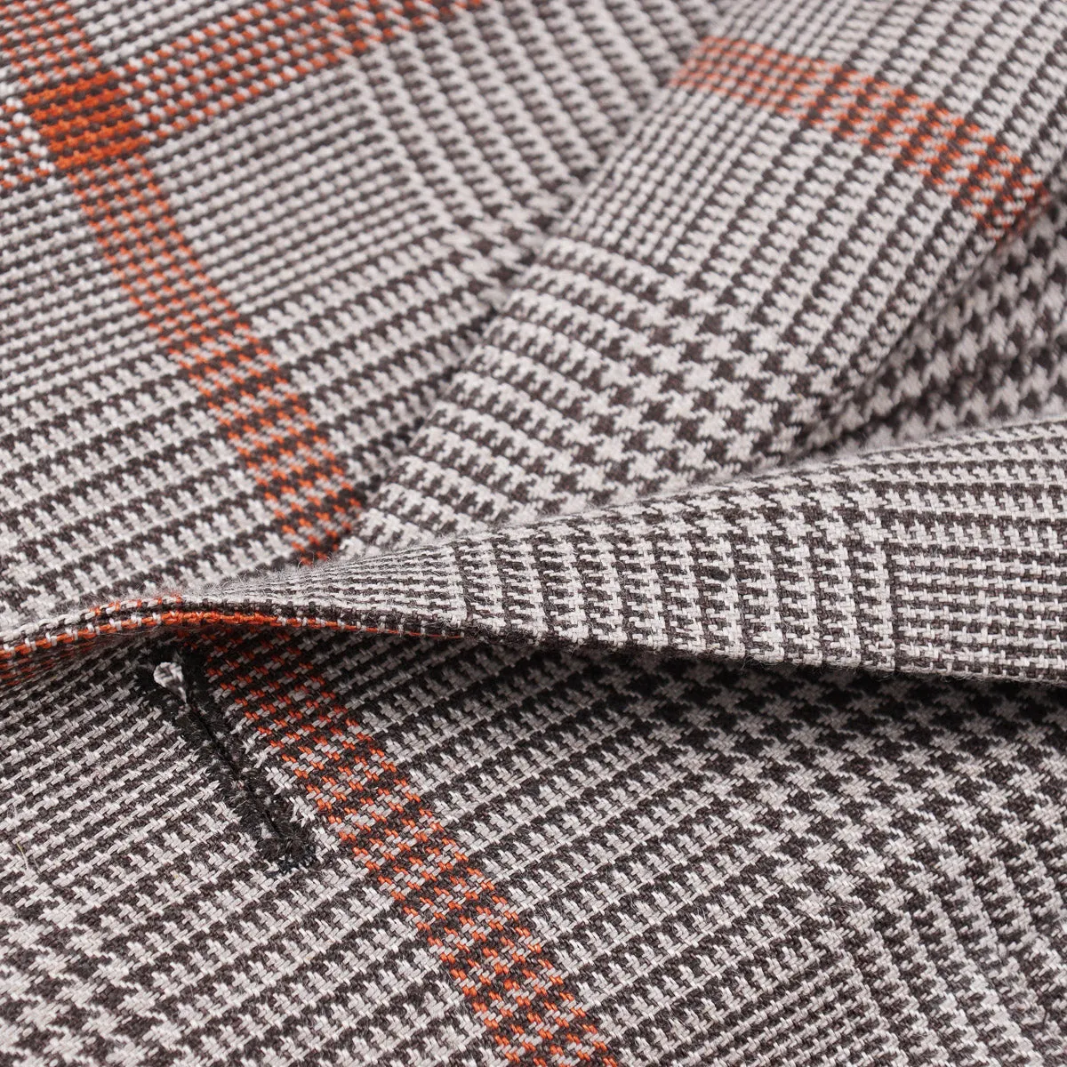 Luigi Borrelli Windowpane Check Linen Sport Coat