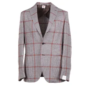 Luigi Borrelli Windowpane Check Linen Sport Coat