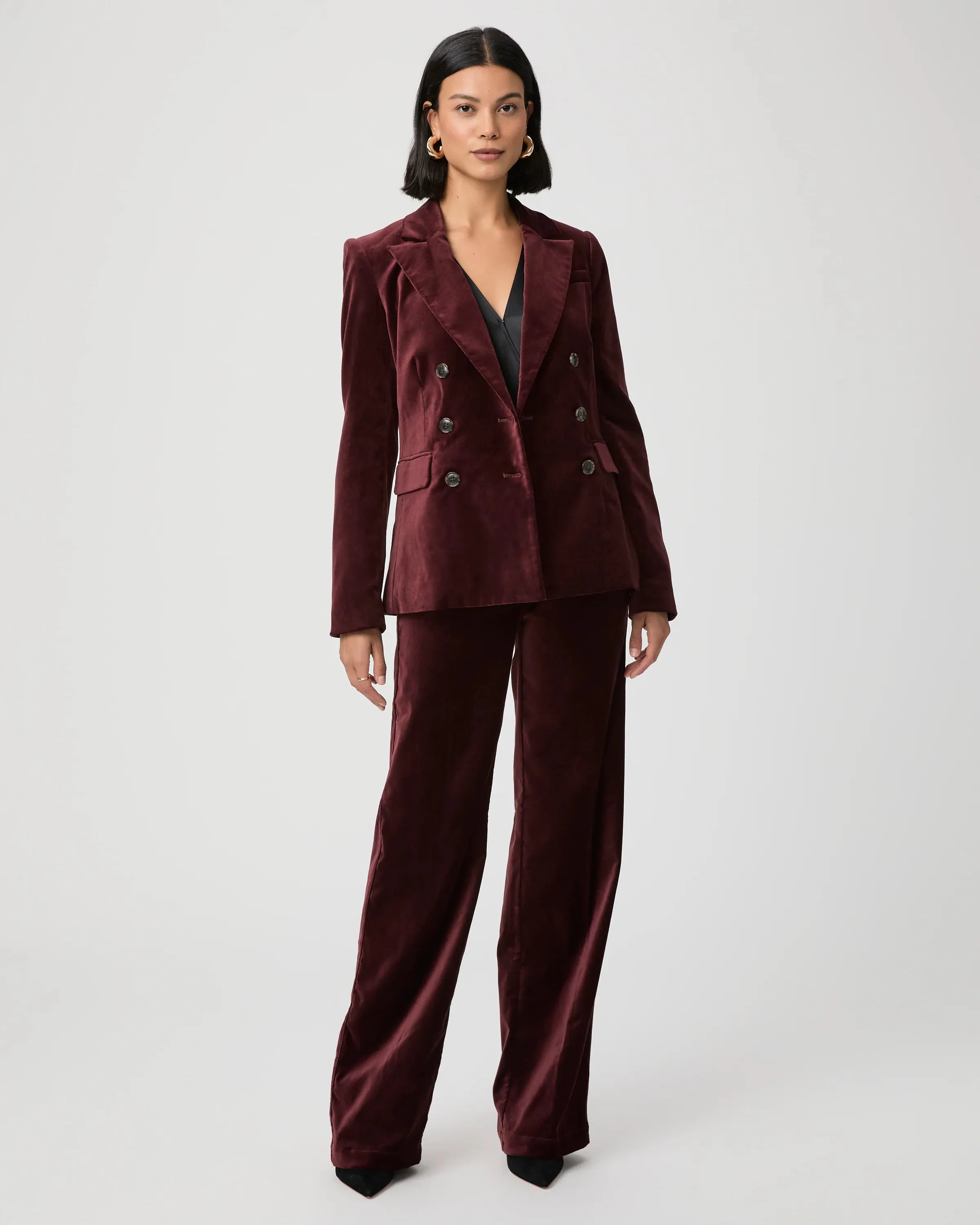 Malbec Blazer Dark Oxblood