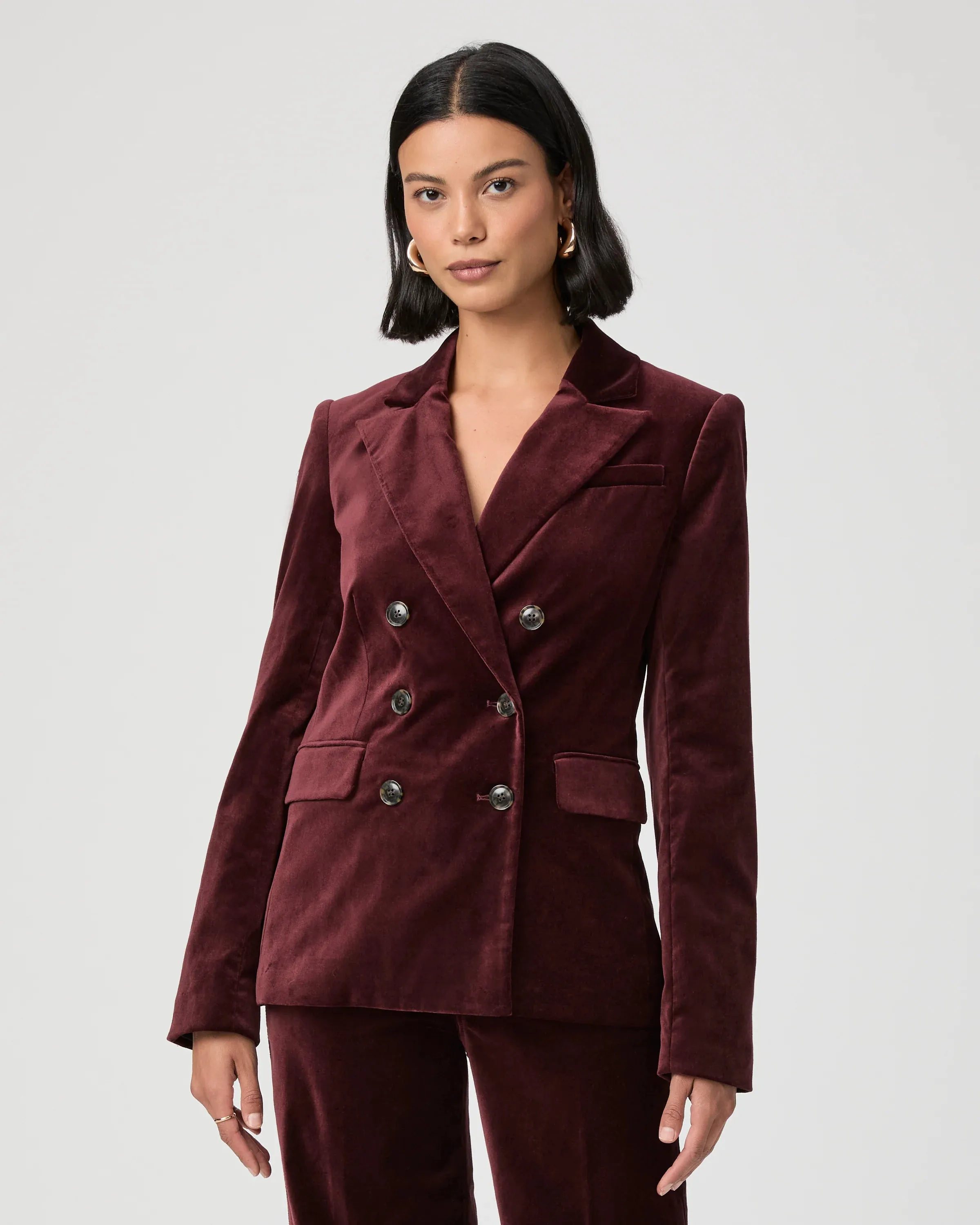 Malbec Blazer Dark Oxblood