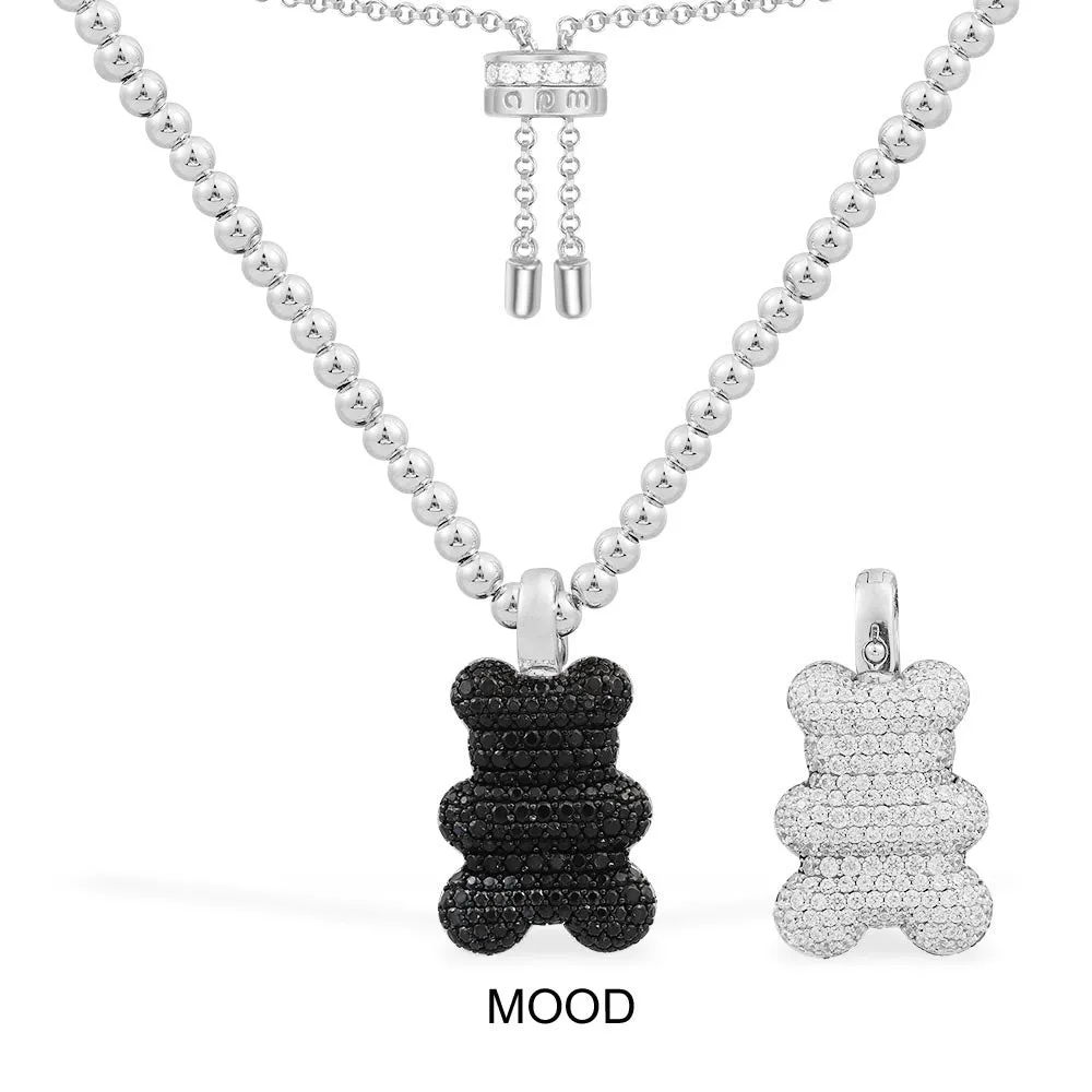 Mood Yummy Bear Adjustable Necklace with Beads