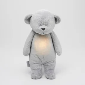 Moonie Cuddle Toy Heart Rate and Light | Bear Silver